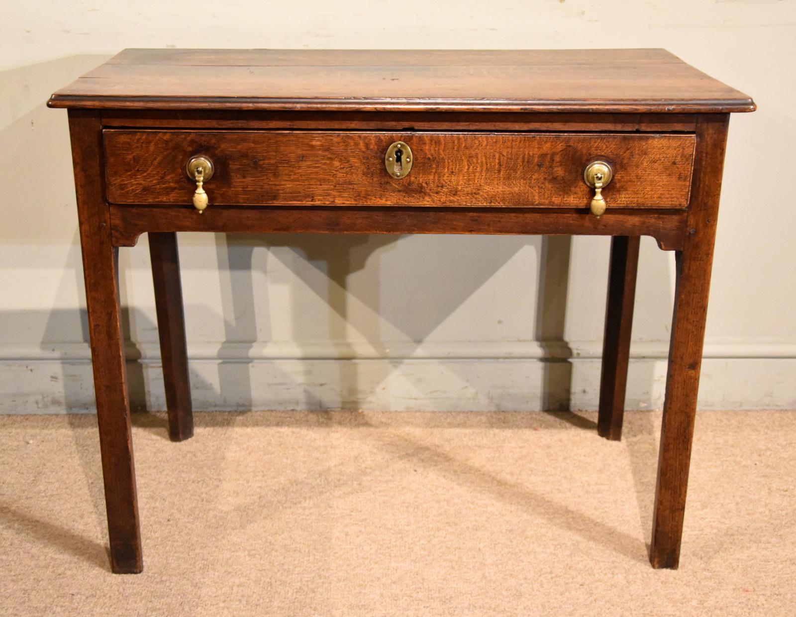 18th Century Oak Side Table (1 of 7)