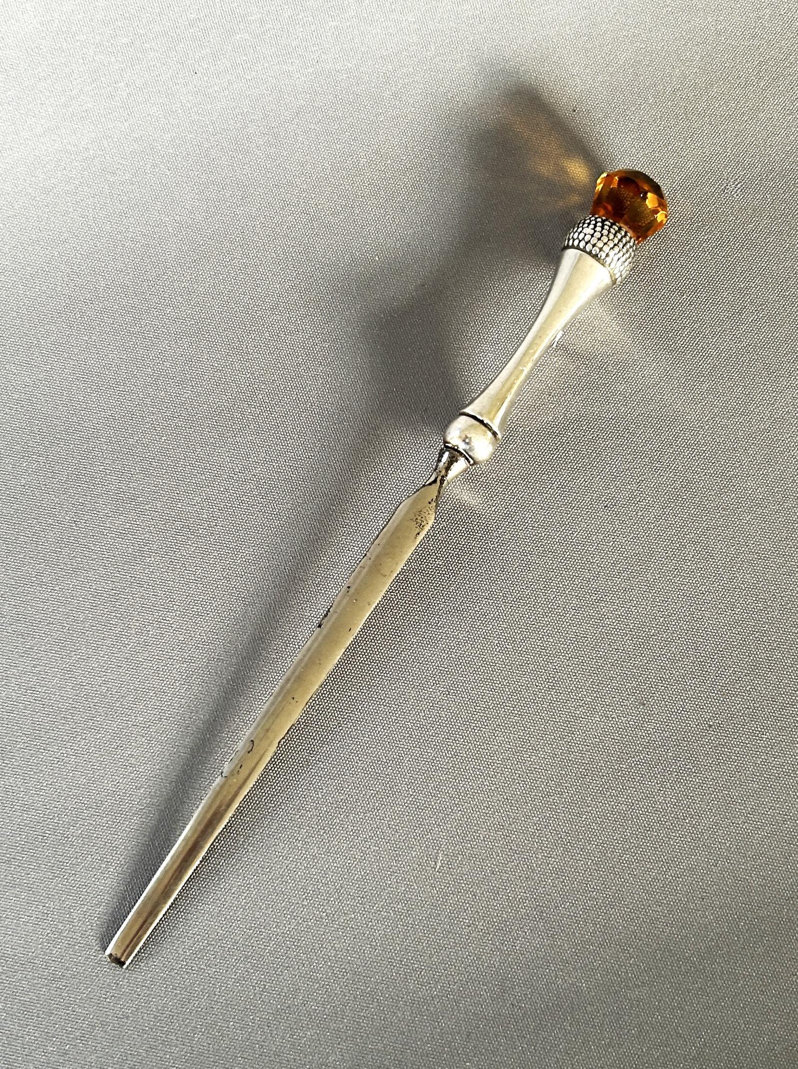 Edwardian Silver Thistle Letter Opener (1 of 4) Edwardian Silver Thistle Letter Opener (1 of 4)