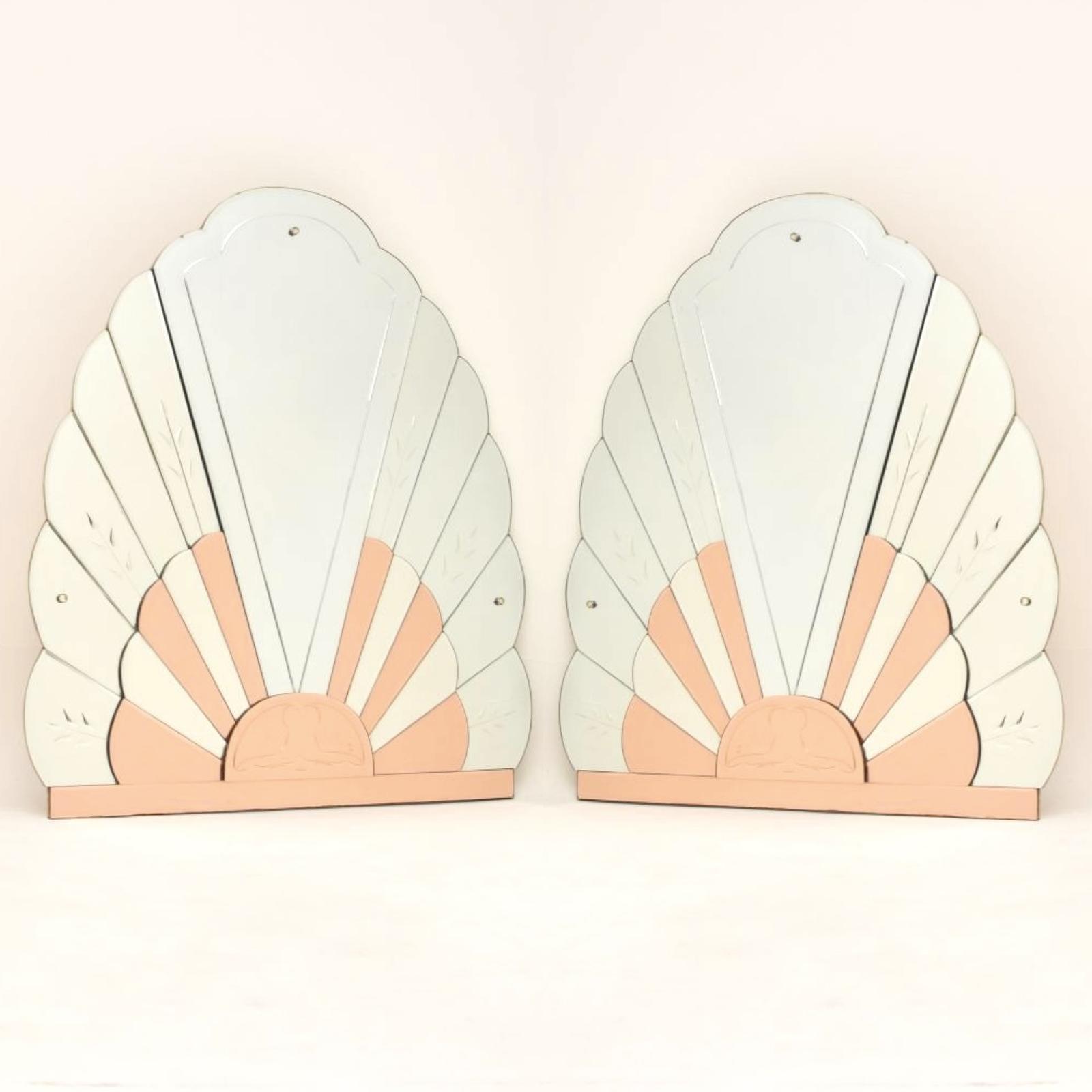 Pair of Large Art Deco Period Mirrors (1 of 10) Pair of Large Art Deco Period Mirrors (1 of 10)