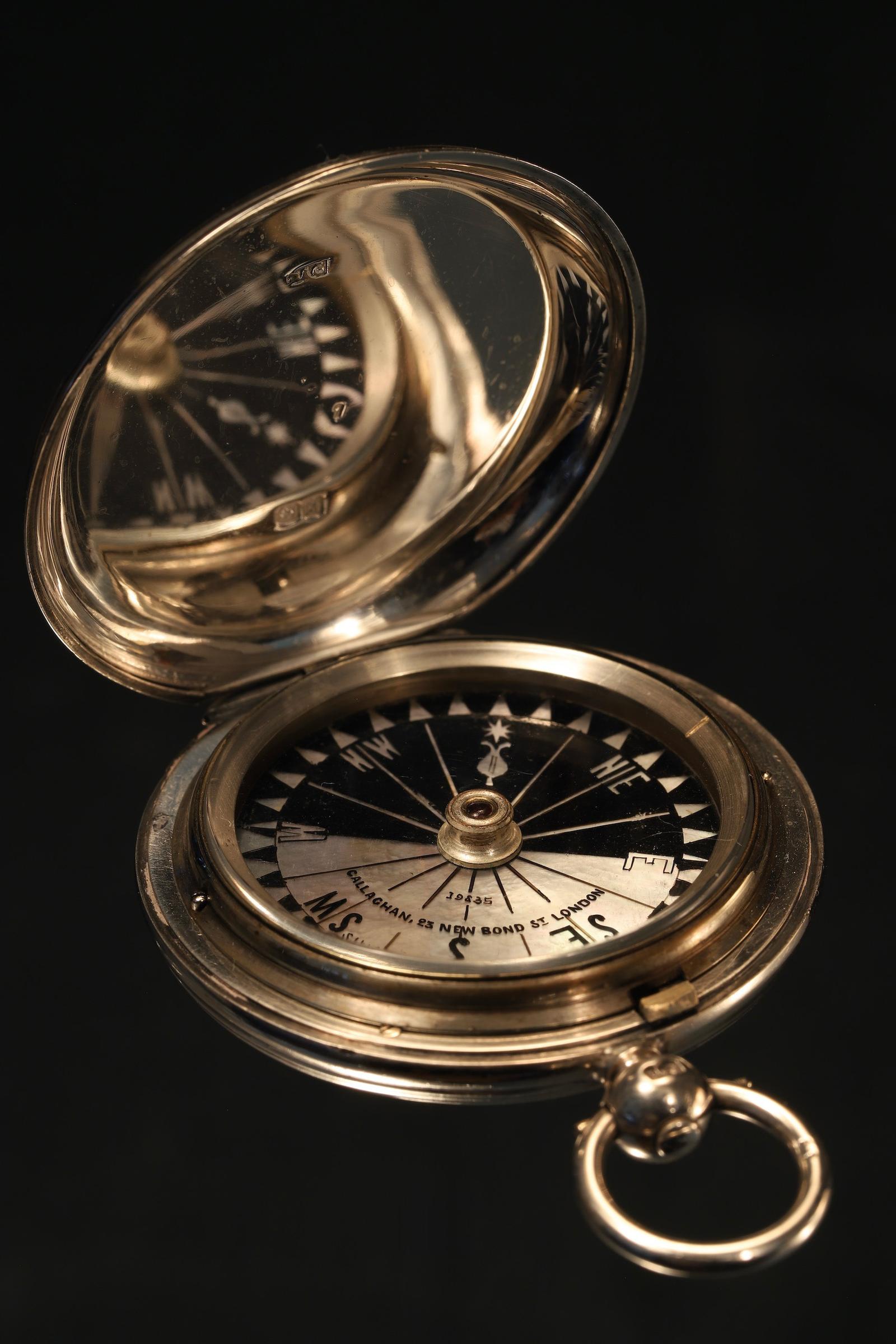 Silver Singer Patent Compass No 19835 Retailed by Callaghan c.1873 (1 of 10)