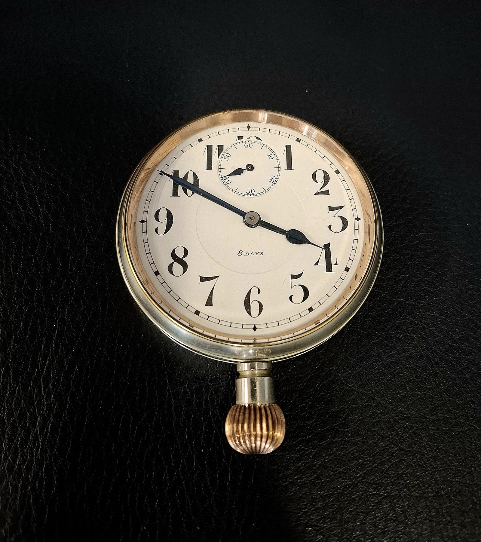 Nickel 8 Day Swiss Car Dashboard Watch by Octavia Watch Co 1958 (1 of 3)