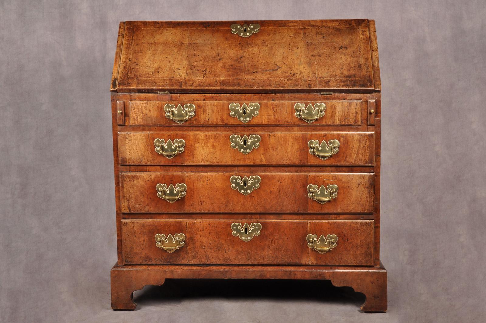 Early 18th Century Walnut Bureau (1 of 13)