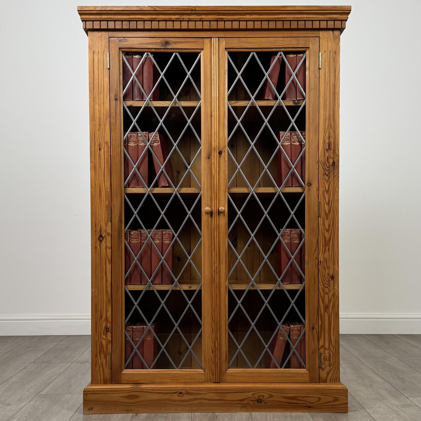 Contemporary 20th Century Glazed Pine Display Cabinet (1 of 11)