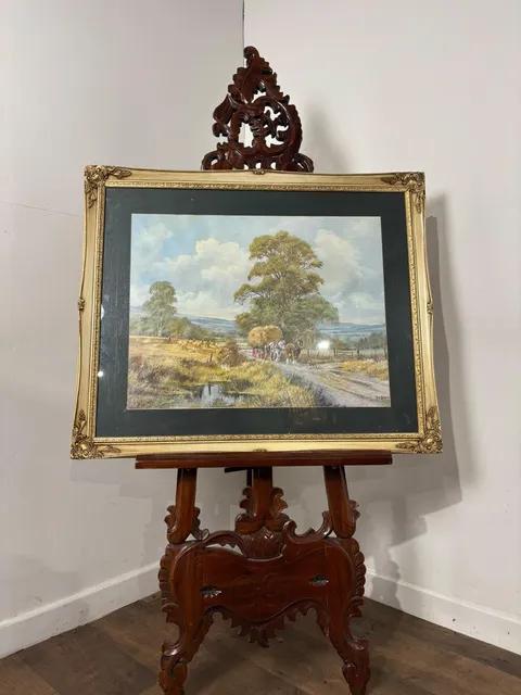 Large Framed Don Vaughan Country Harvest Scene Print (1 of 11) Large Framed Don Vaughan Country Harvest Scene Print (1 of 11)