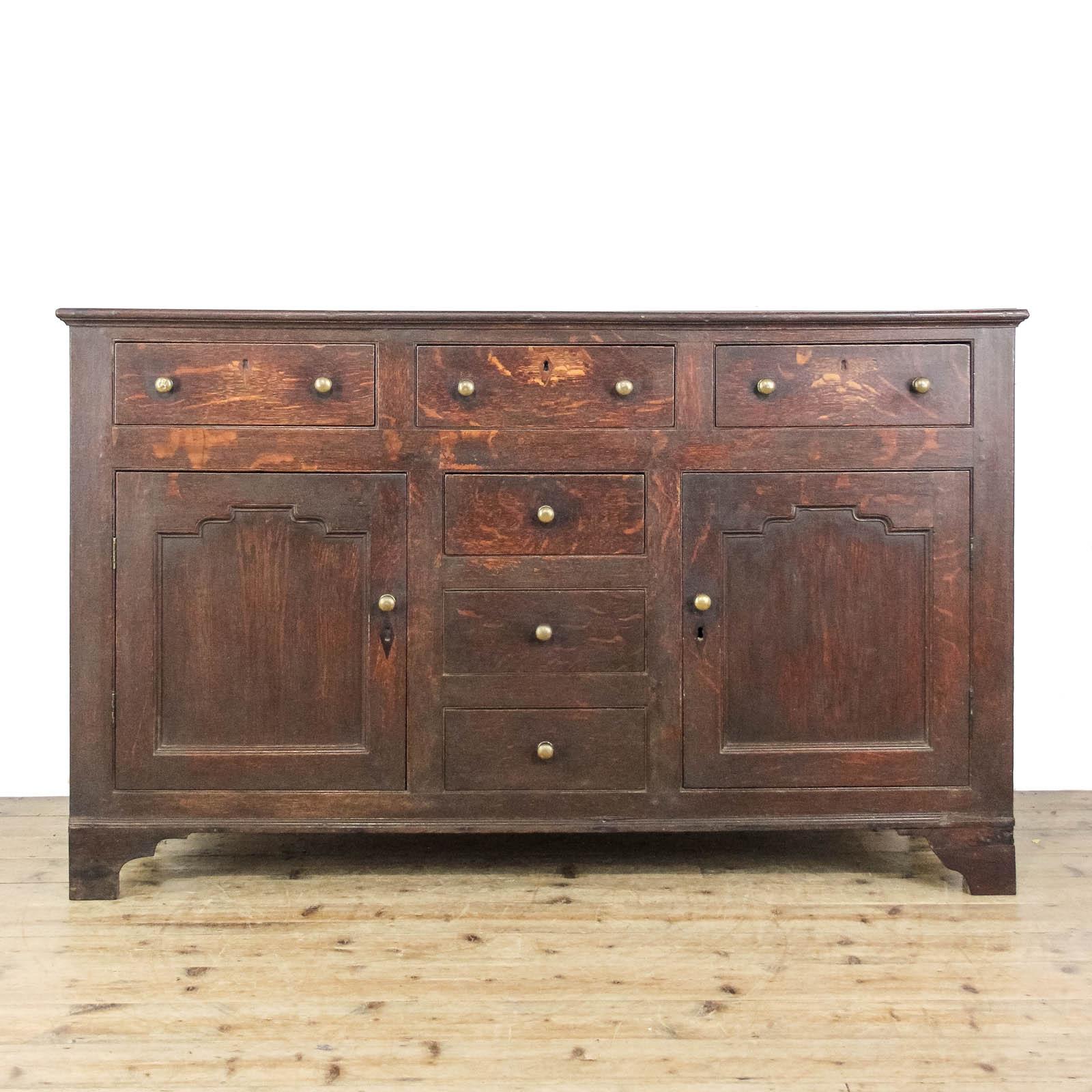 Antique 18th Century Oak Dresser Base (1 of 11)