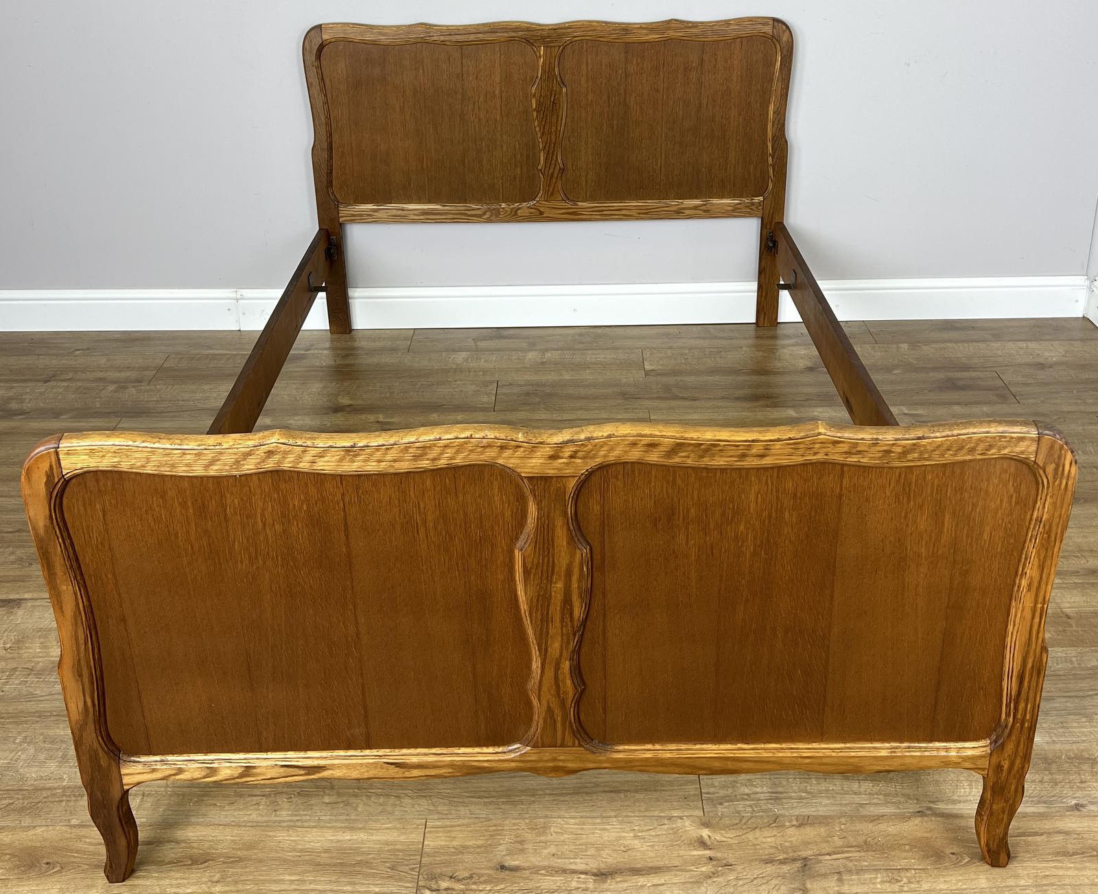 Bed Vintage French Oak Double Bed Frame Carved Headboard (1 of 10) Bed Vintage French Oak Double Bed Frame Carved Headboard (1 of 10)