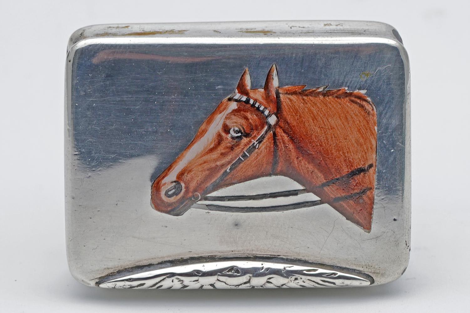 Silver and Enamel Vesta c.1900 (1 of 4) Silver and Enamel Vesta c.1900 (1 of 4)