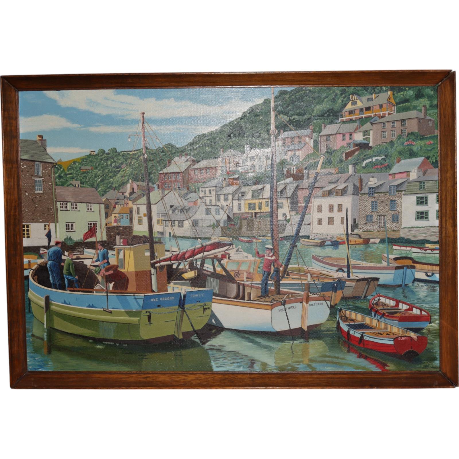 Oil on Board Polperro Harbour (1 of 2) Oil on Board Polperro Harbour (1 of 2)