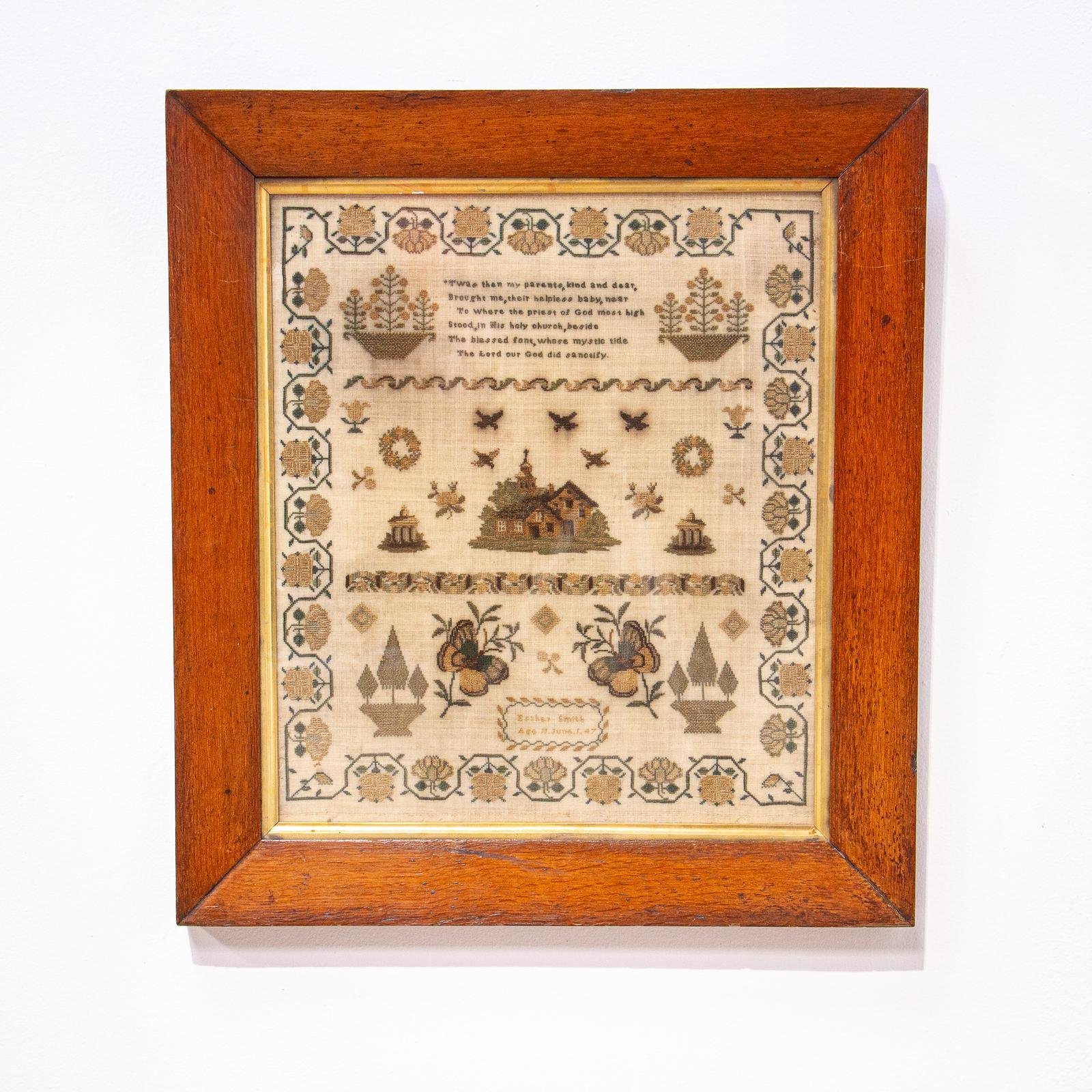 19th Century Fine Needlework Sampler (1 of 5) 19th Century Fine Needlework Sampler (1 of 5)