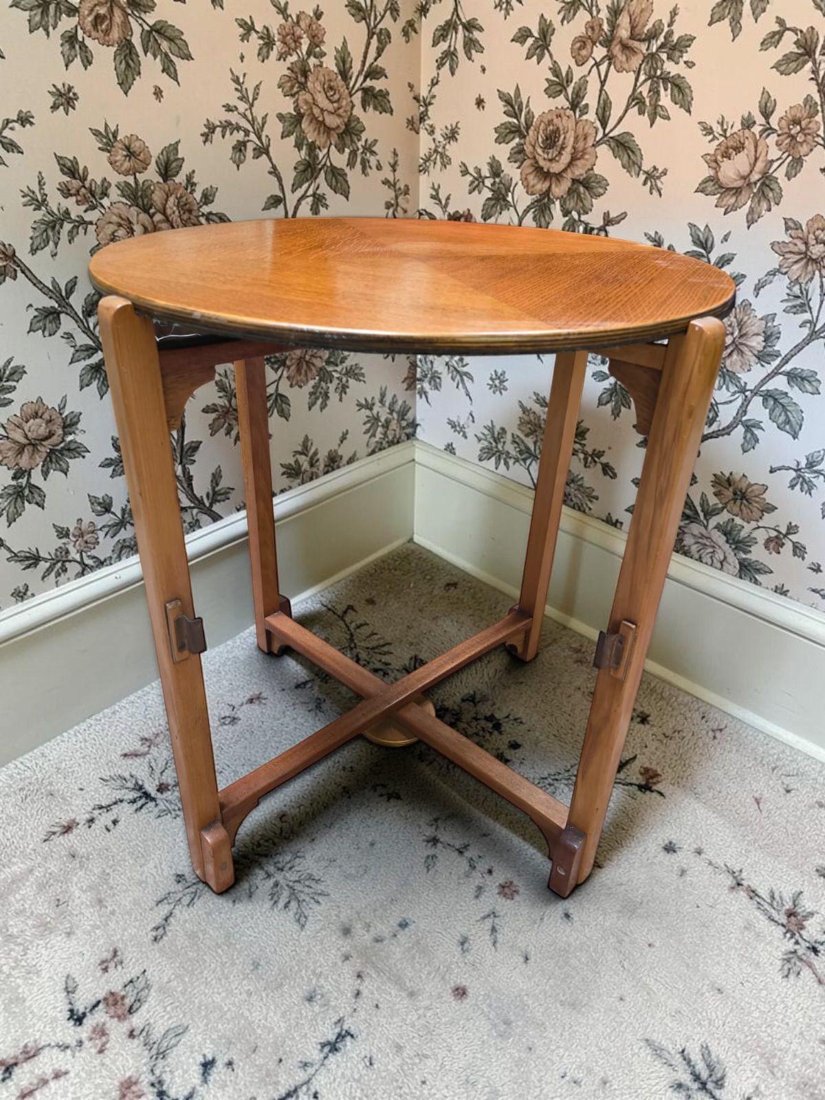 Vintage Oak Folding Coffee / Occasional Table / C1960 (1 of 8) Vintage Oak Folding Coffee / Occasional Table / C1960 (1 of 8)