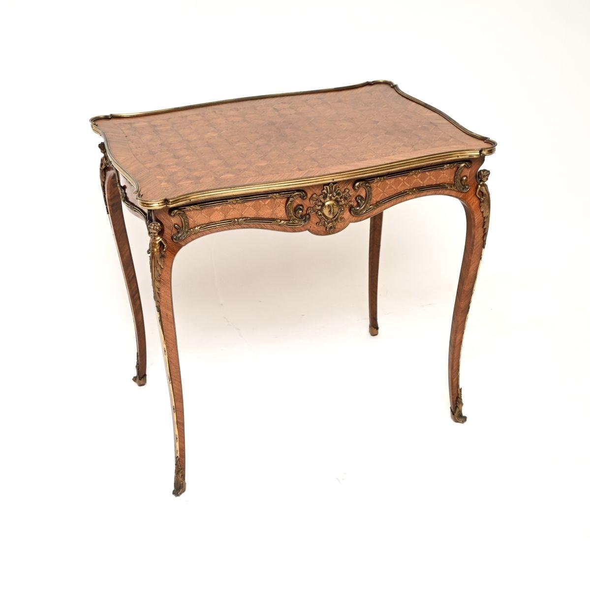 Antique French Inlaid Parquetry Bureau Plat Desk / Side Table (1 of 10) Antique French Inlaid Parquetry Bureau Plat Desk / Side Table (1 of 10)