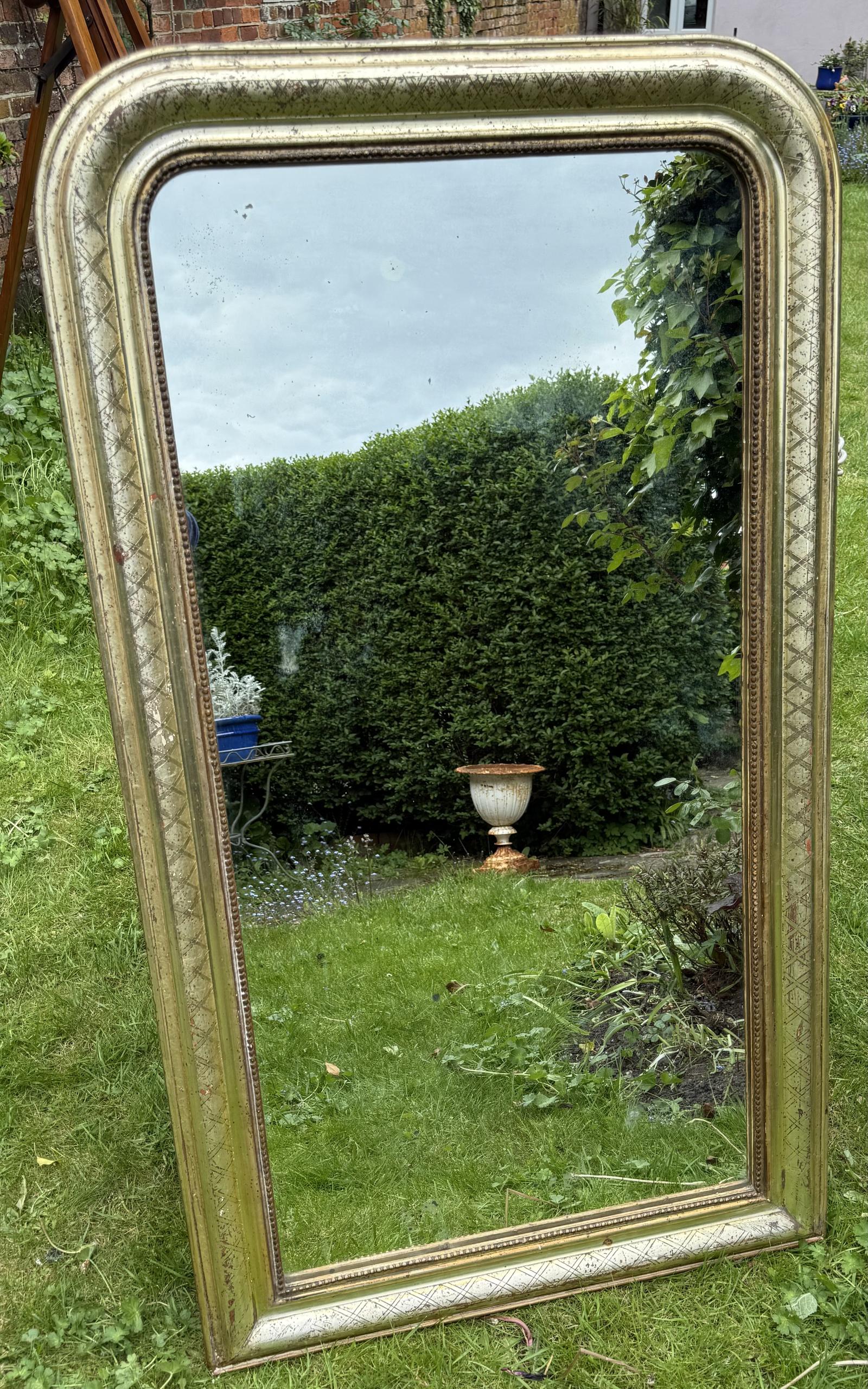 Large Silver Gilt Mirror (1 of 5) Large Silver Gilt Mirror (1 of 5)