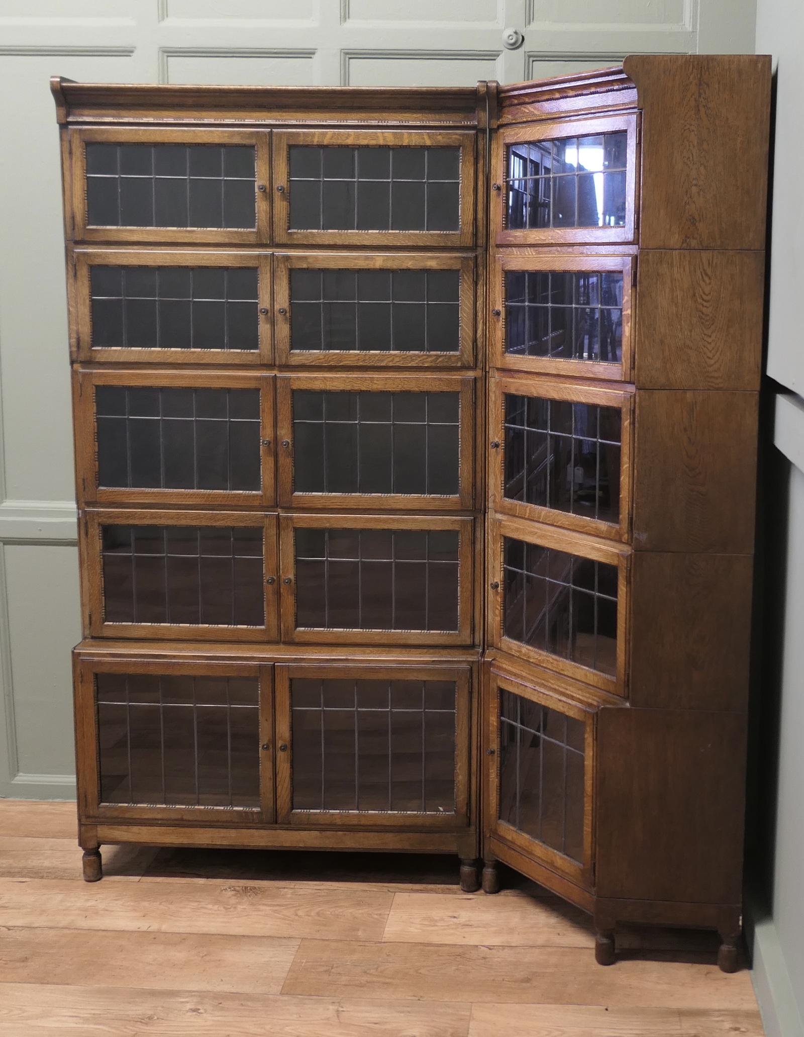 Very Unusual Minty Oak Corner Barristers Bookcase (1 of 7) Very Unusual Minty Oak Corner Barristers Bookcase (1 of 7)