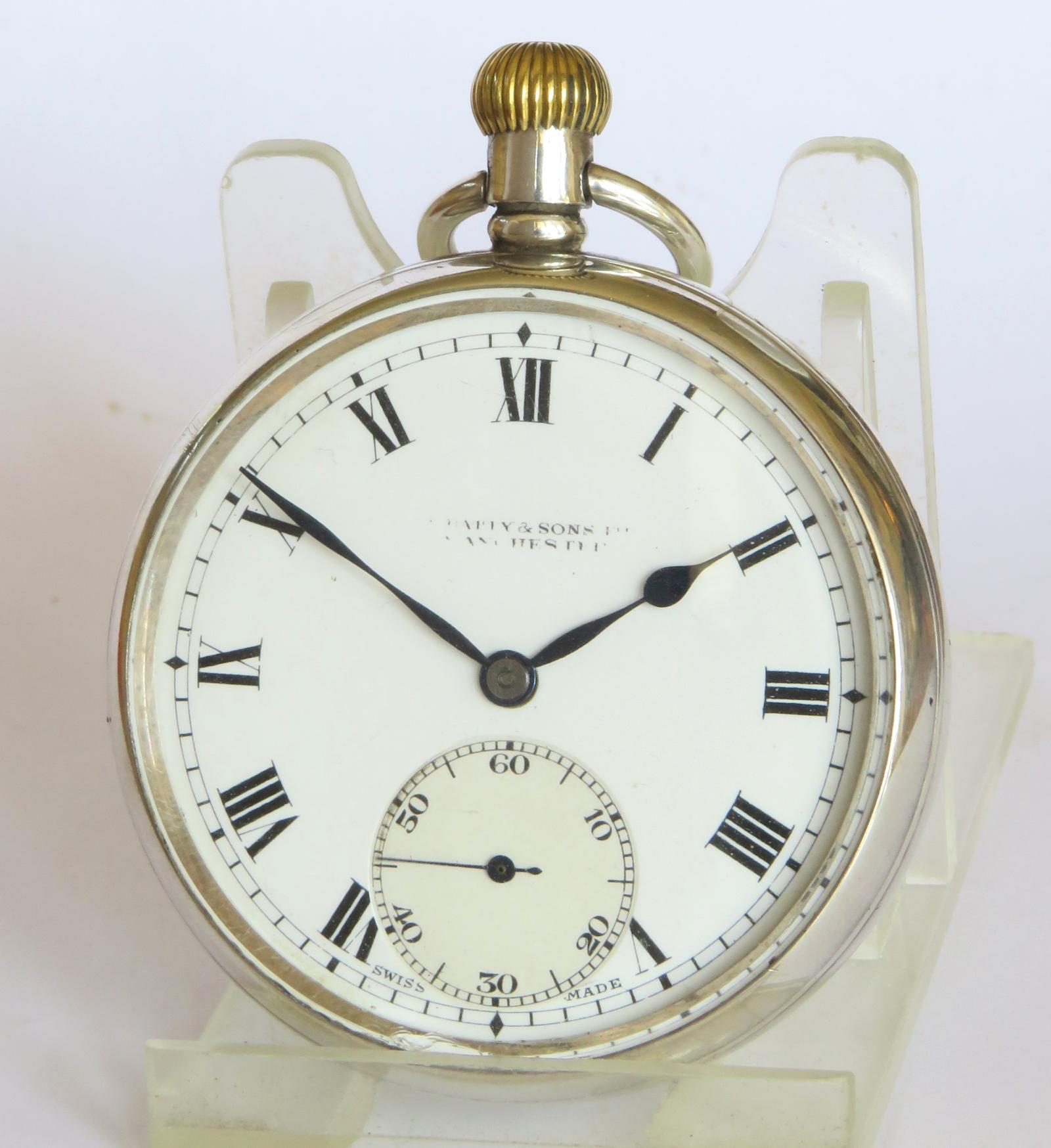 Pocket Watch : Vertex Silver Pocket Watch, 1930 (1 of 4)