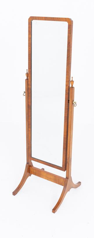 Elegant Walnut Cheval Mirror (1 of 6) Elegant Walnut Cheval Mirror (1 of 6)