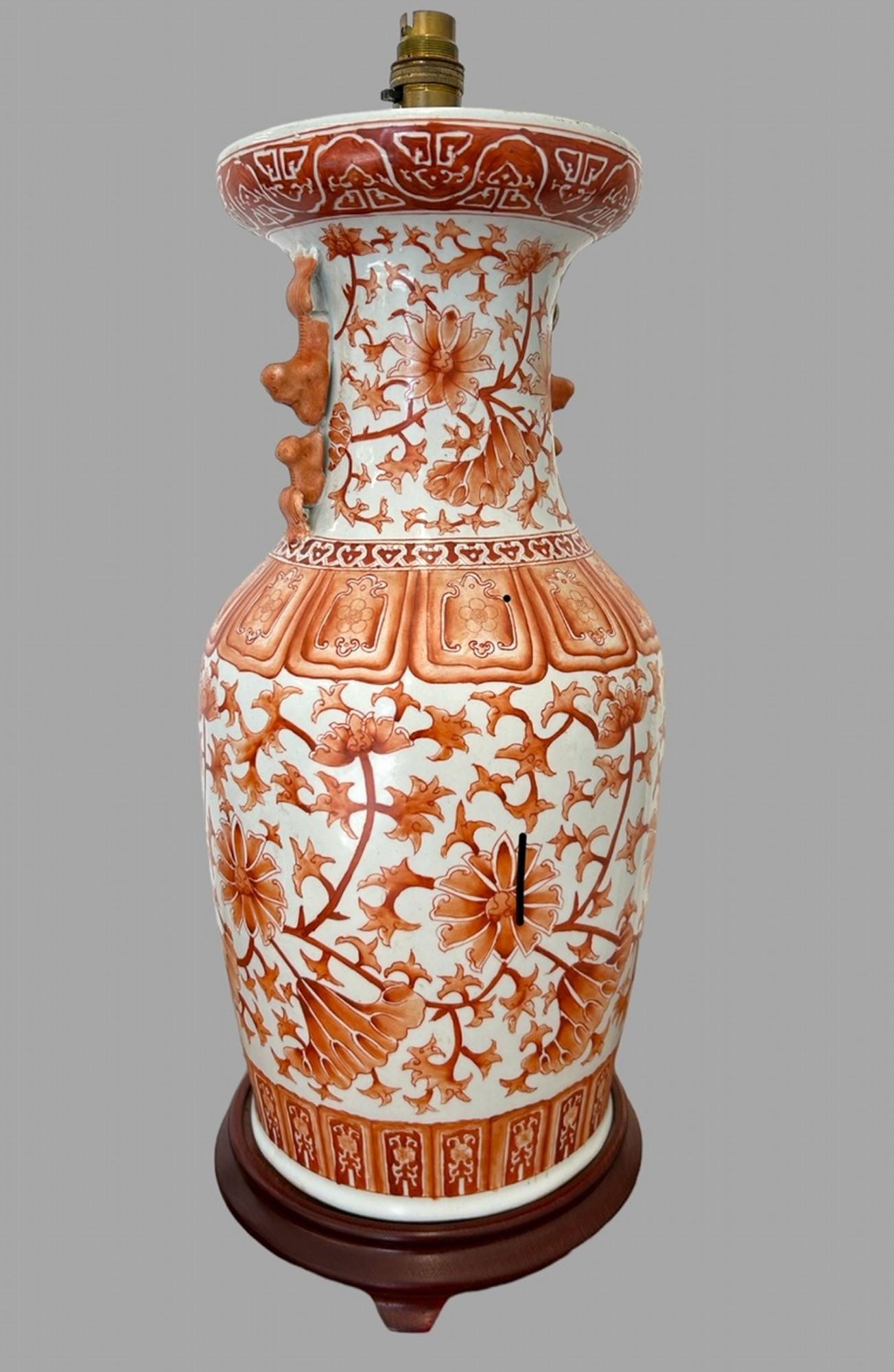 An Attractive Mid Century Chinese Style Baluster Lamp (1 of 4) An Attractive Mid Century Chinese Style Baluster Lamp (1 of 4)