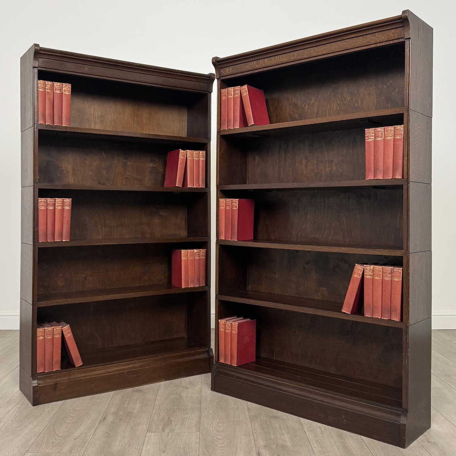Antique 20th Century Pair of Stacking Bookcases in Oak (1 of 11) Antique 20th Century Pair of Stacking Bookcases in Oak (1 of 11)