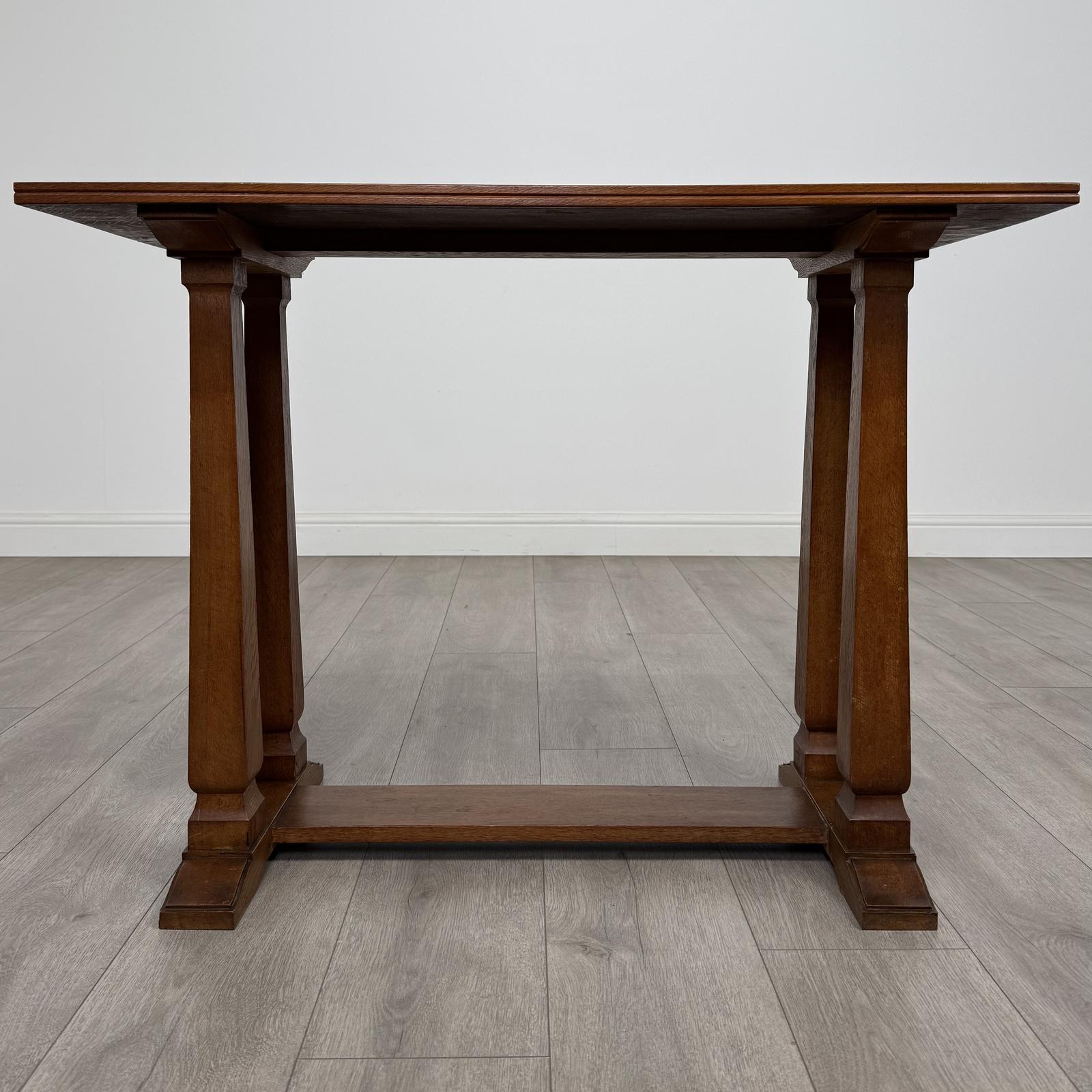 Antique 20th Century Good Quality Small Oak Side Table (1 of 9)