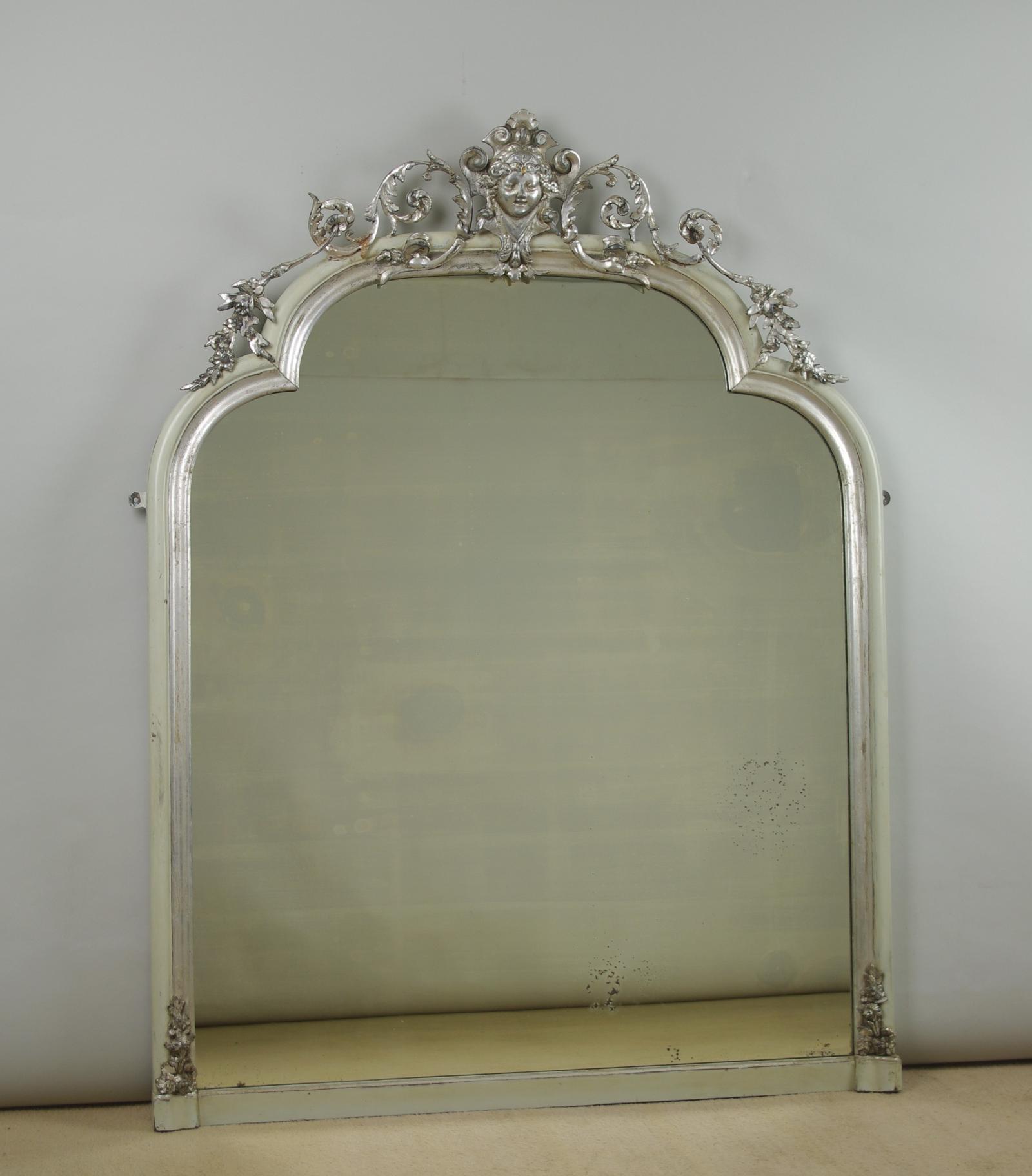 Victorian Painted & Silvered Overmantle Mirror (1 of 11) Victorian Painted & Silvered Overmantle Mirror (1 of 11)