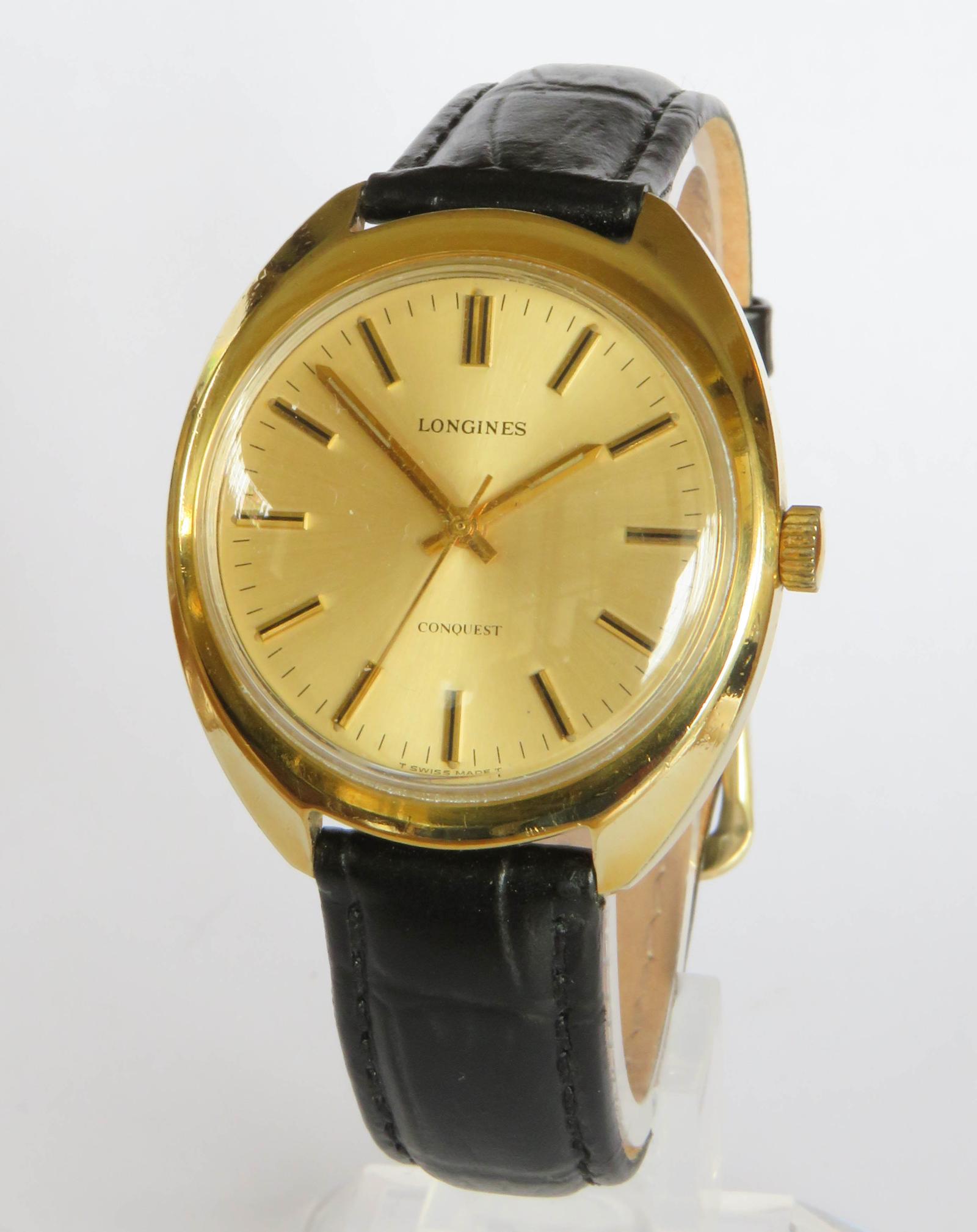 Watch : Gents Longines Conquest Wrist Watch, 1974 (1 of 5)