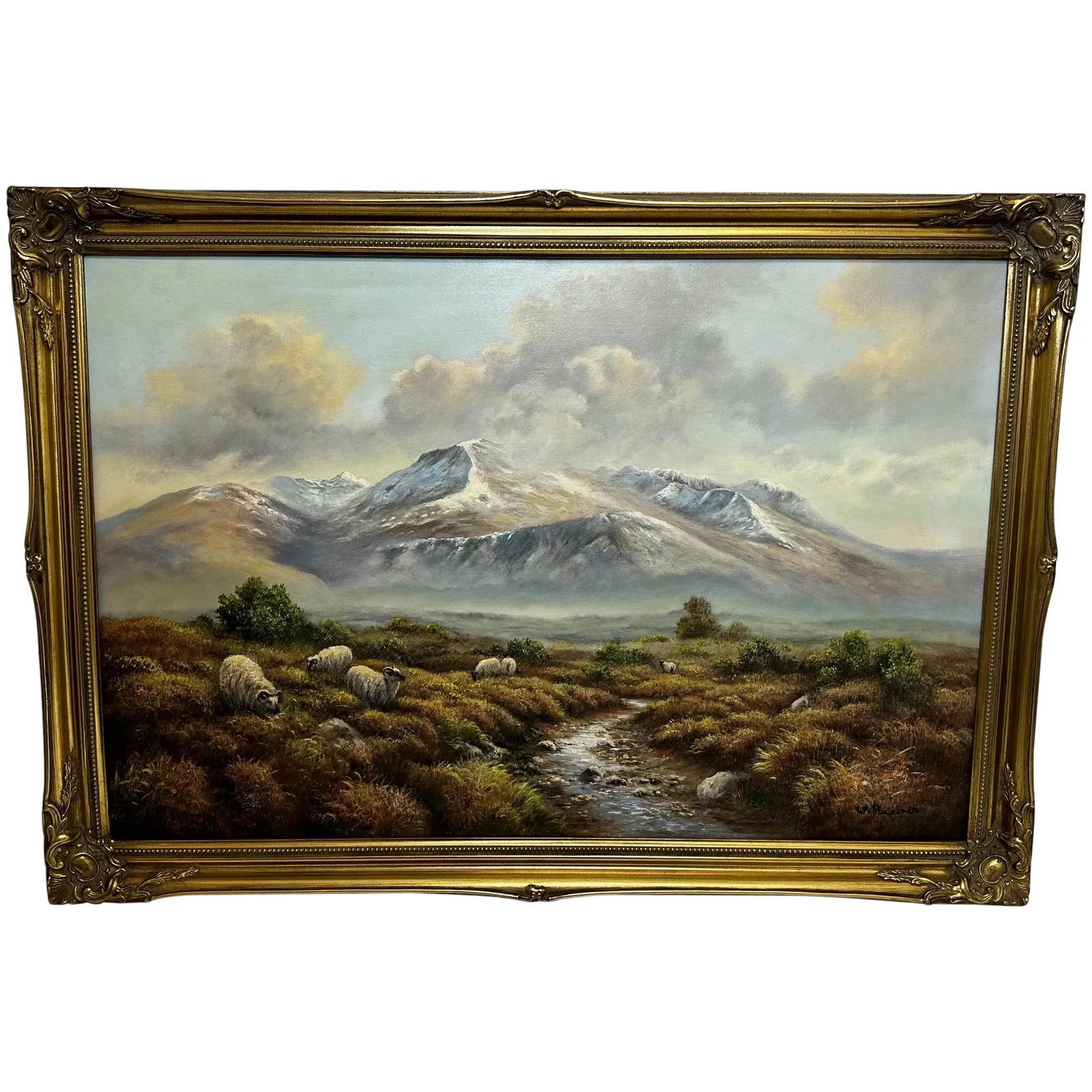Oil Painting Scottish Highlands Sheep Grazing Ben Nevis Range by Wendy Reeves (1 of 59) Oil Painting Scottish Highlands Sheep Grazing Ben Nevis Range by Wendy Reeves (1 of 59)