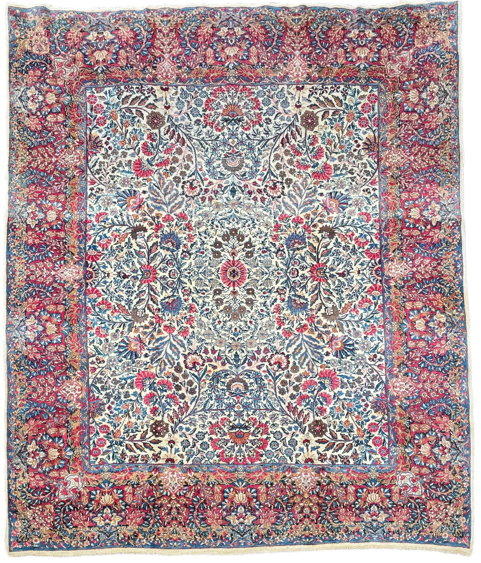 Antique Kirman Lavar Carpet (1 of 19)