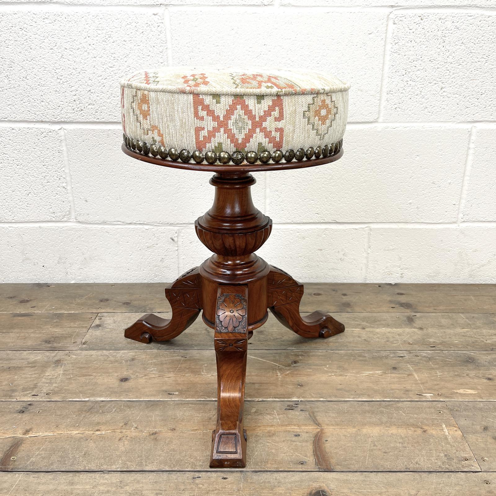 Antique Rise & Fall Piano Stool (1 of 6) Antique Rise & Fall Piano Stool (1 of 6)