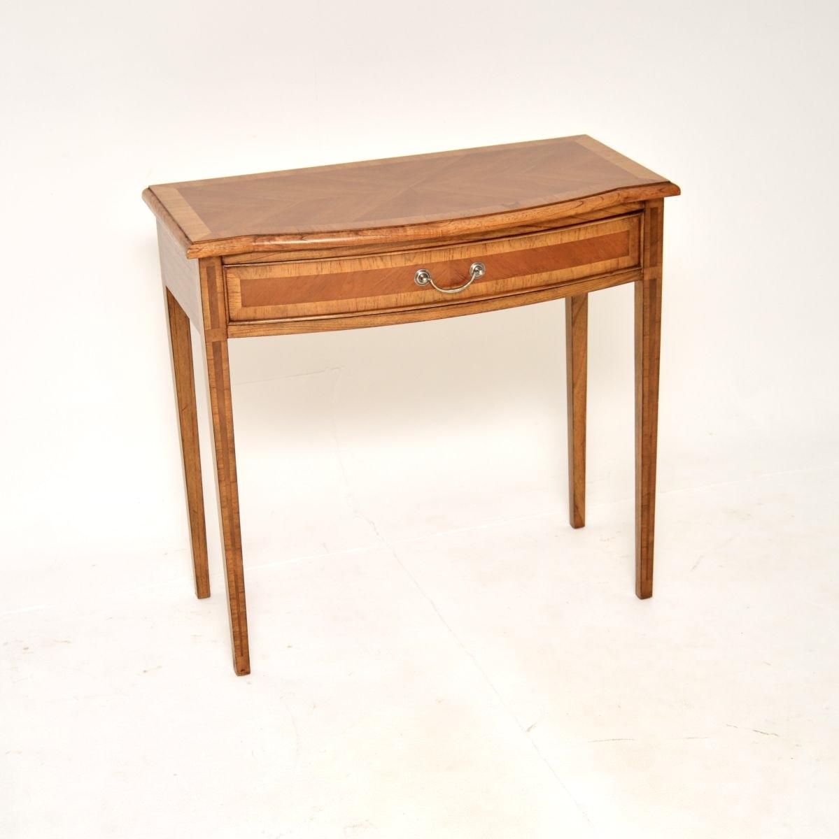 Inlaid Walnut Console Side Table (1 of 9)