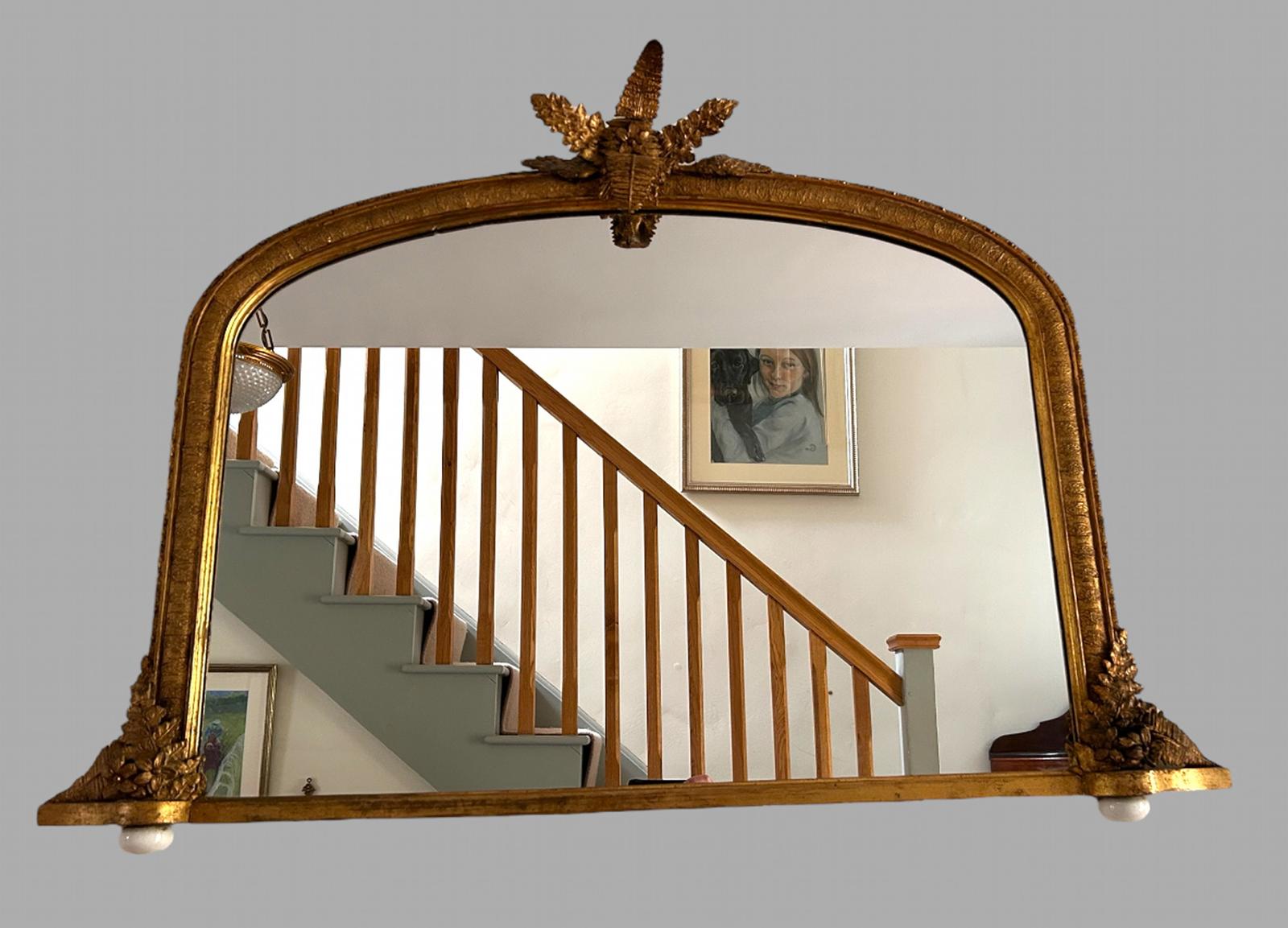 Early Victorian Gilded Overmantle Mirror (1 of 6) Early Victorian Gilded Overmantle Mirror (1 of 6)