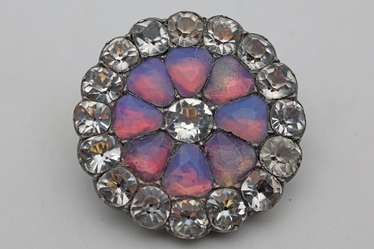 Georgian Silver & Opaline Brooch (1 of 2) Georgian Silver & Opaline Brooch (1 of 2)