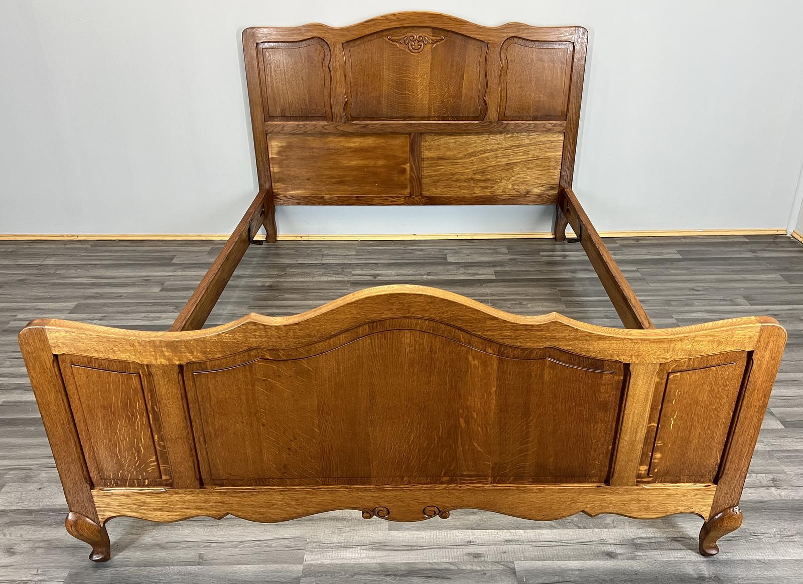 Double Bed Antique French  Carved Vintage (1 of 9)