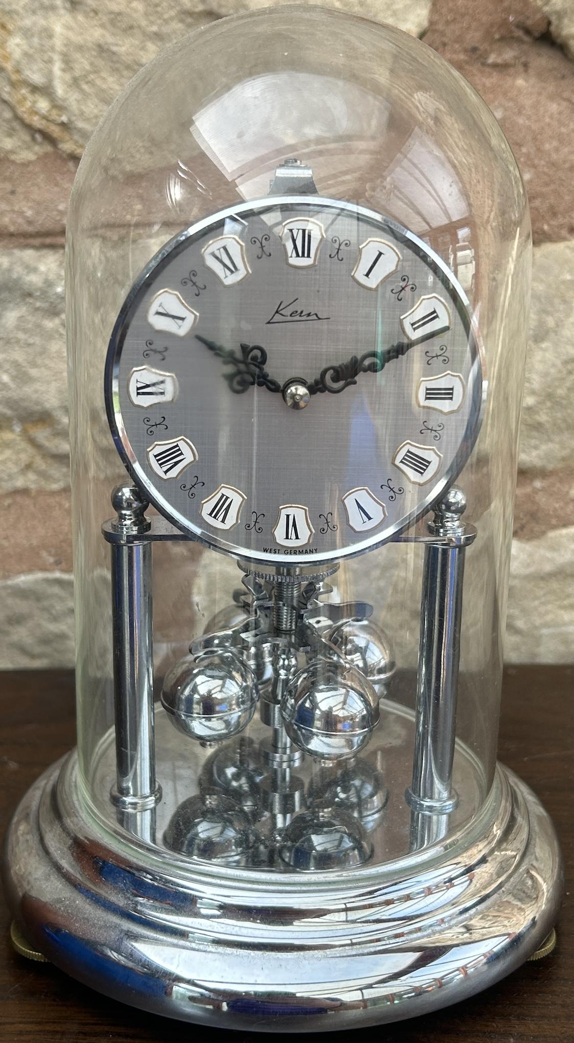 Awesome Vintage Chrome Kern 400 Day Anniversary Torsion Clock – ca 1960 (1 of 10)