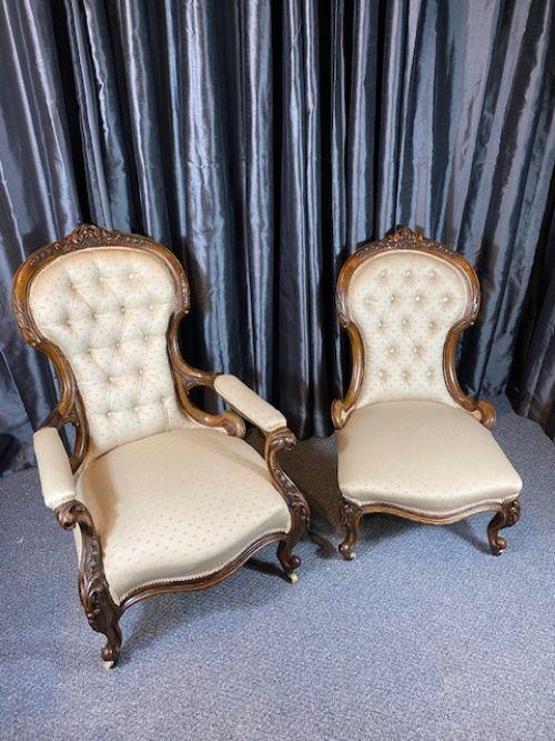 Pair of Ladies & Gents Chairs (1 of 12)
