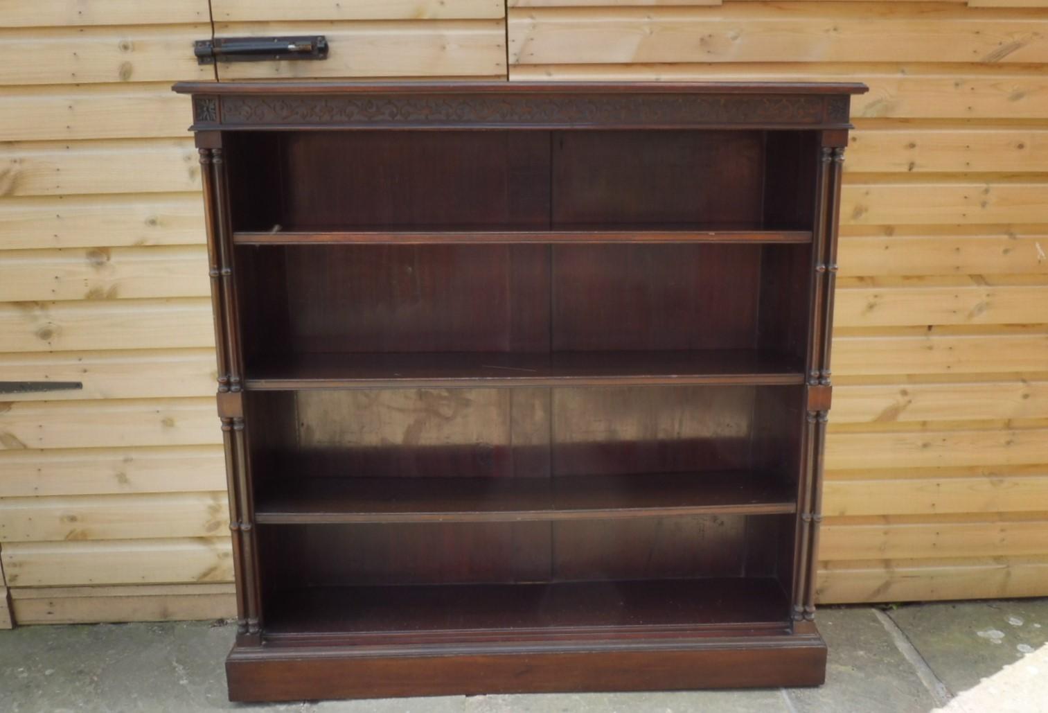 Victorian Mahogany Open Bookcase (1 of 12)