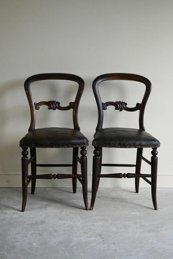 Pair of Antique Victorian Occasional Chairs (1 of 11)