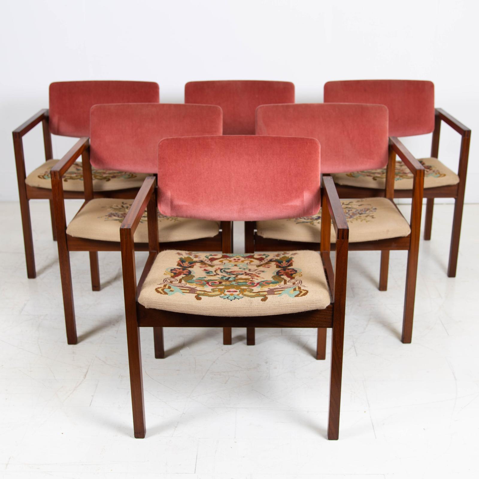 6 Mid Century Teak Afromosia Armchairs by Gordon Russell c.1960 (1 of 16)