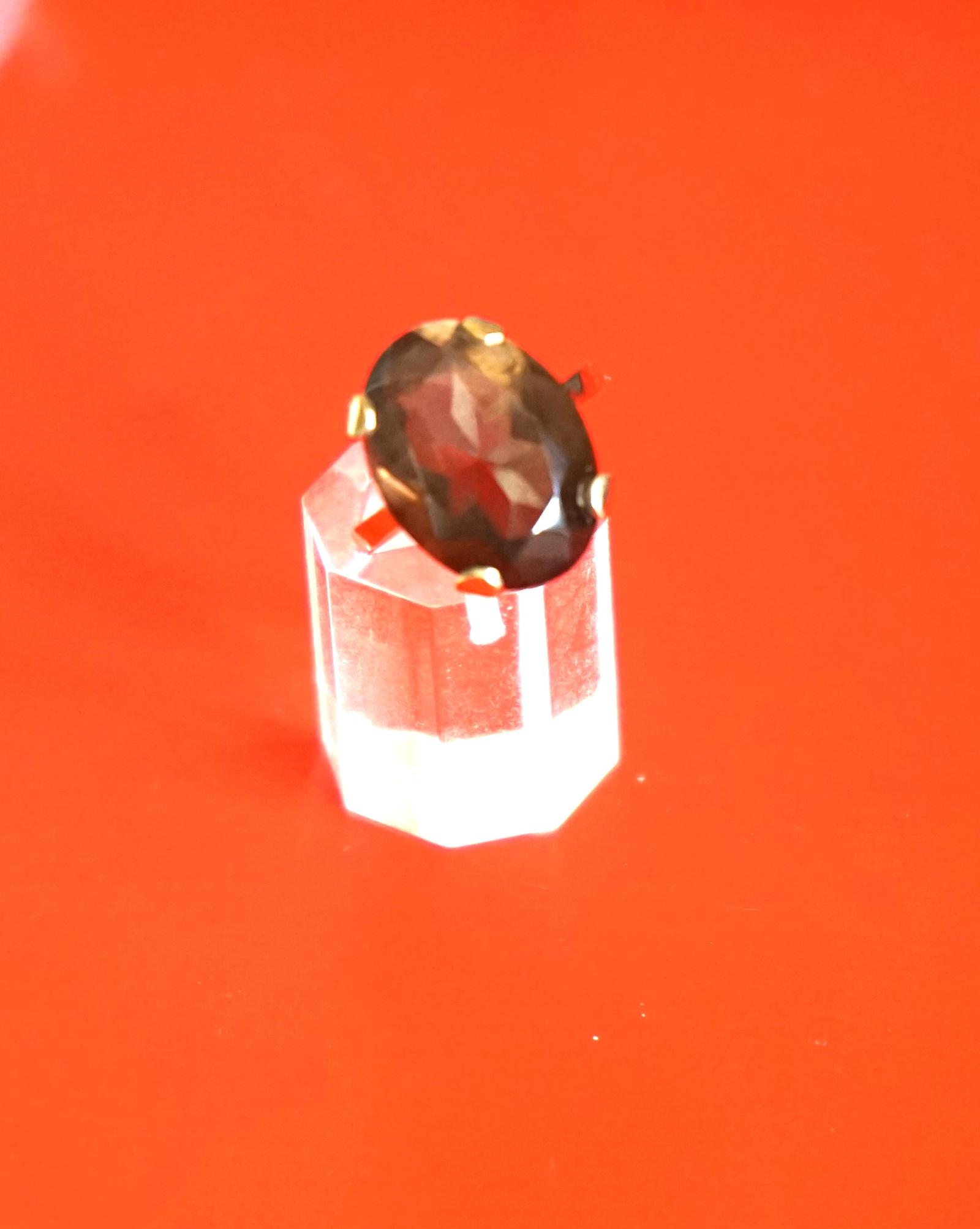 Vintage 9ct Ornate Gold Smoky Quartz Ring - Boxed (1 of 12) Vintage 9ct Ornate Gold Smoky Quartz Ring - Boxed (1 of 12)