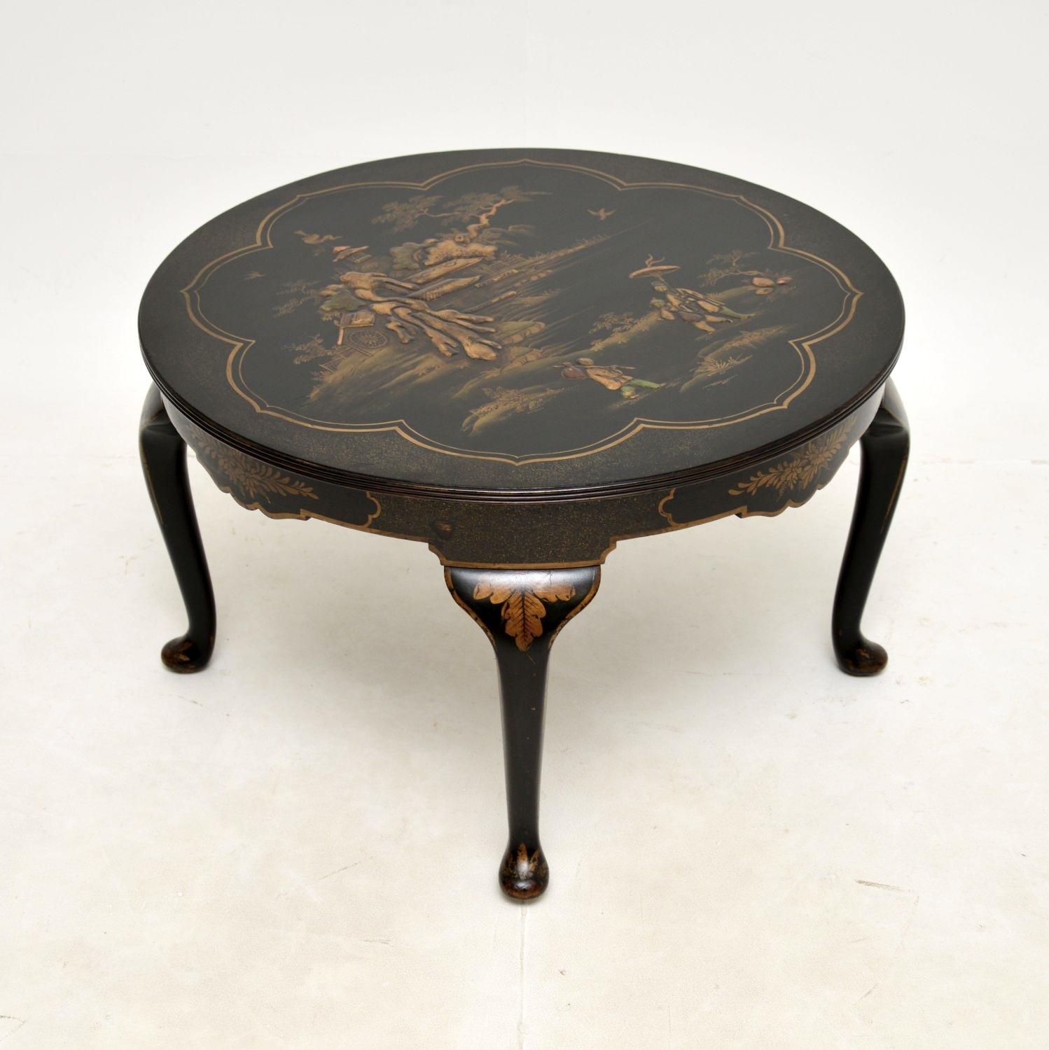 Antique Lacquered Chinoiserie Coffee Table (1 of 10) Antique Lacquered Chinoiserie Coffee Table (1 of 10)