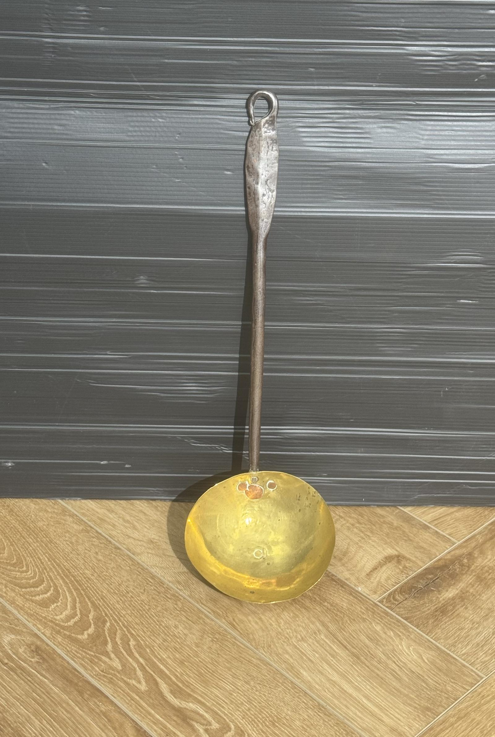 Antique Brass and Iron Ladle (1 of 5)