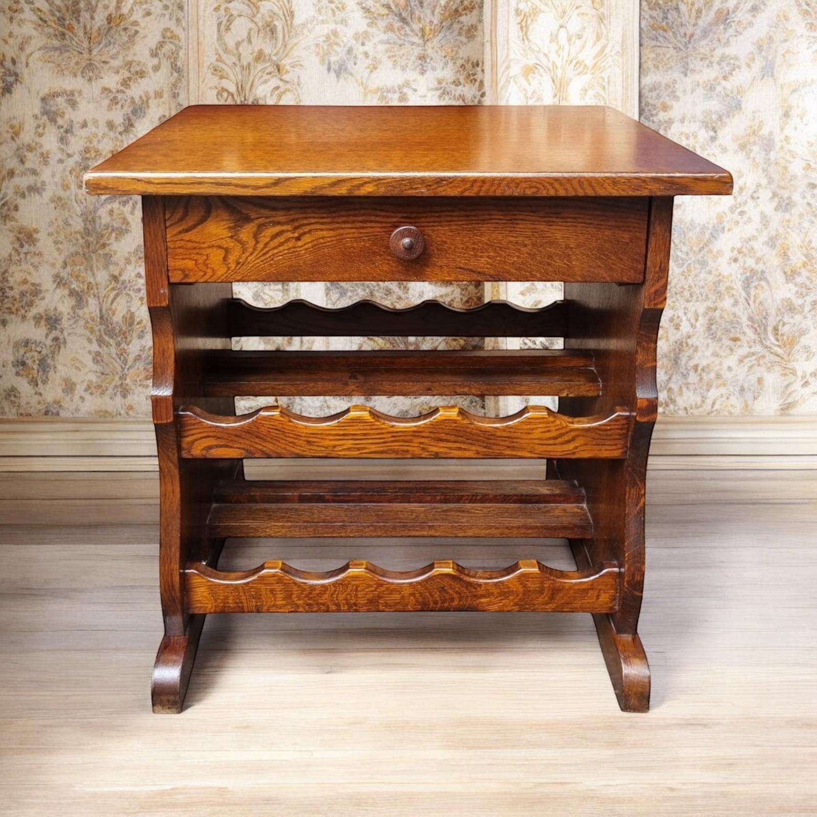 Vintage Wooden Wine Rack / Solid Oak / 20 Bottles c.1970 (1 of 9)