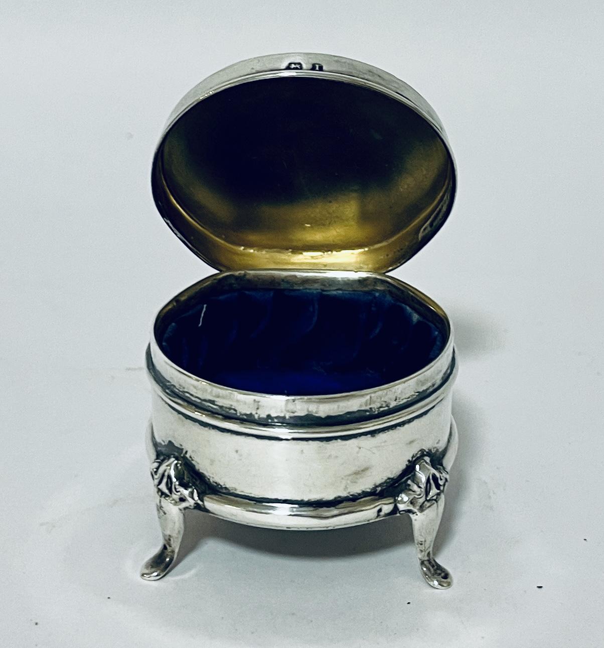 Edwardian Silver Ring Box (1 of 11) Edwardian Silver Ring Box (1 of 11)
