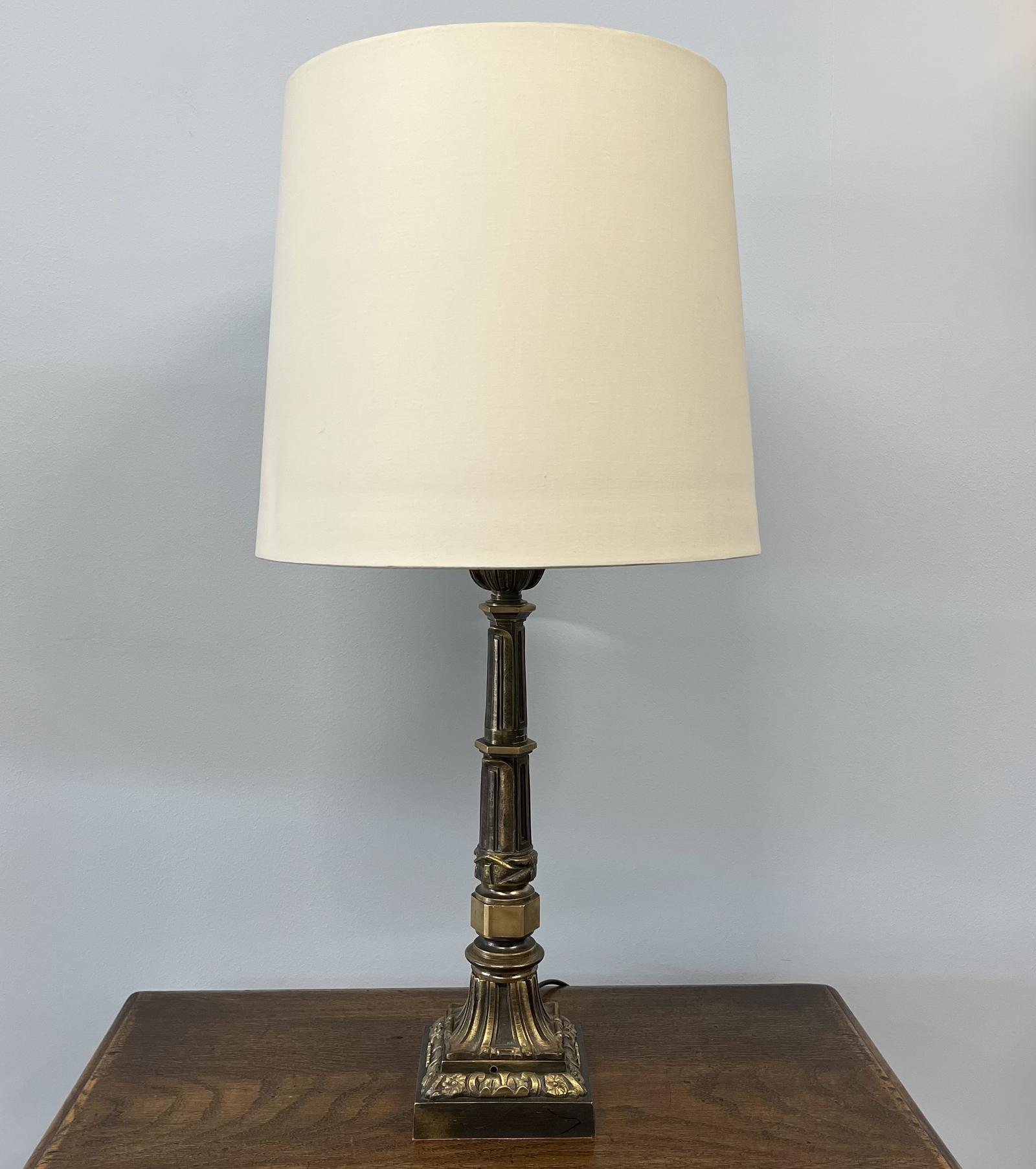 French Aged Brass Table Lamp (1 of 1) French Aged Brass Table Lamp (1 of 1)