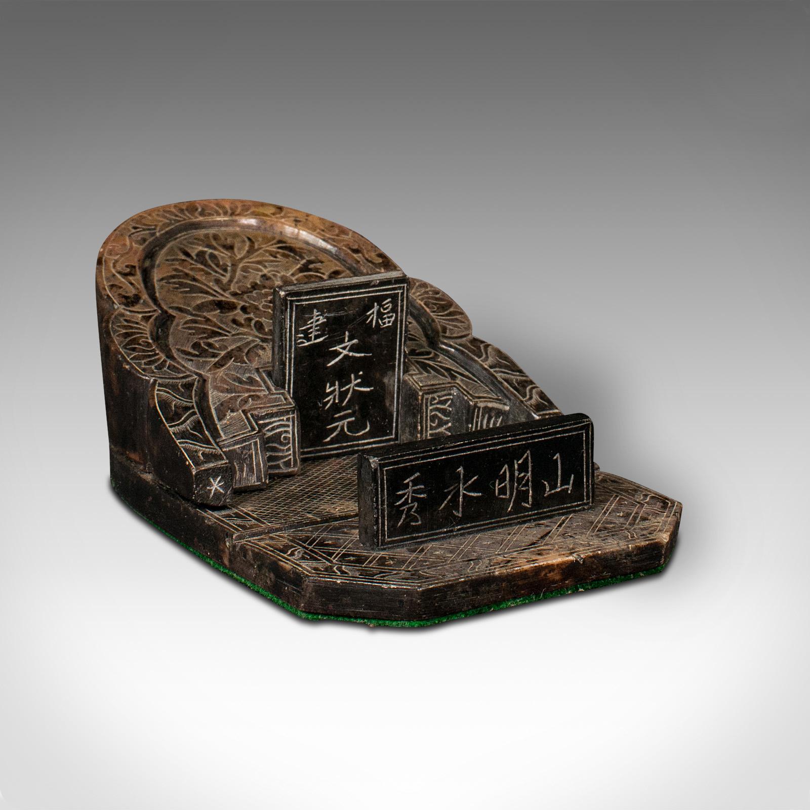 Antique Ornamental Mausoleum, Chinese Soapstone, Burial Memento, Victorian c.1900 (1 of 10)