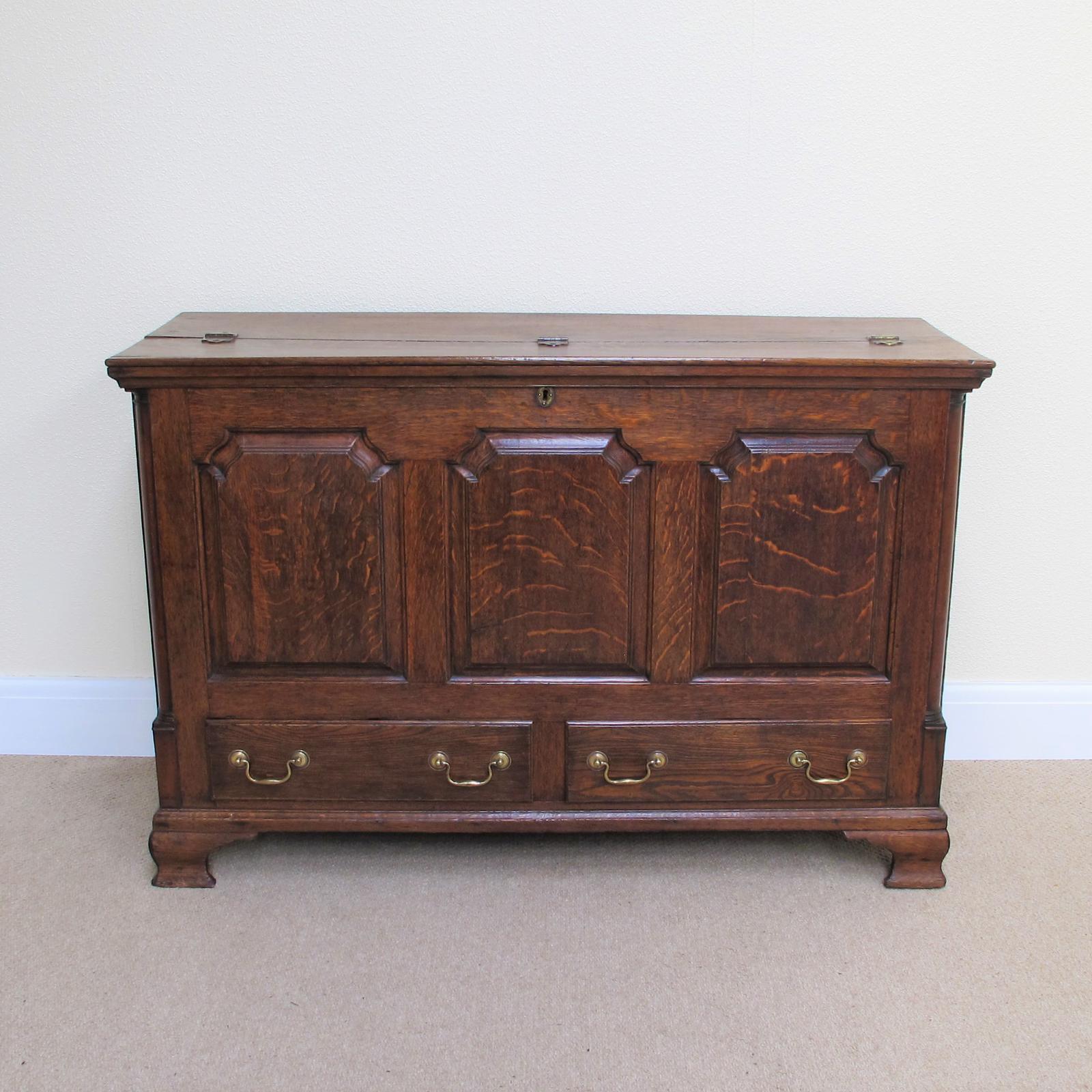 Oak Mule Chest - Georgian c.1760 (1 of 9)