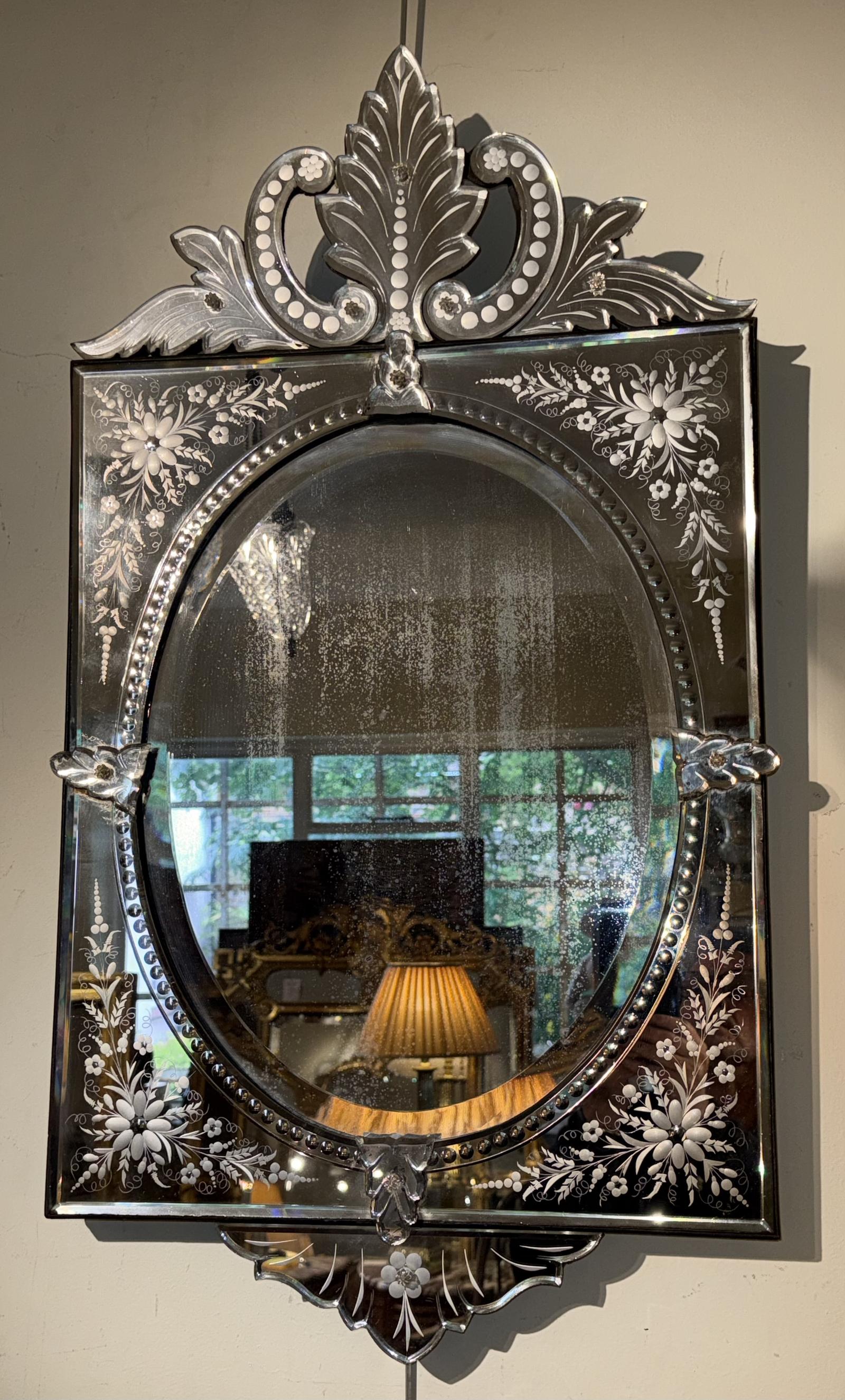 Cut and Etched Venetian Mirror (1 of 5) Cut and Etched Venetian Mirror (1 of 5)