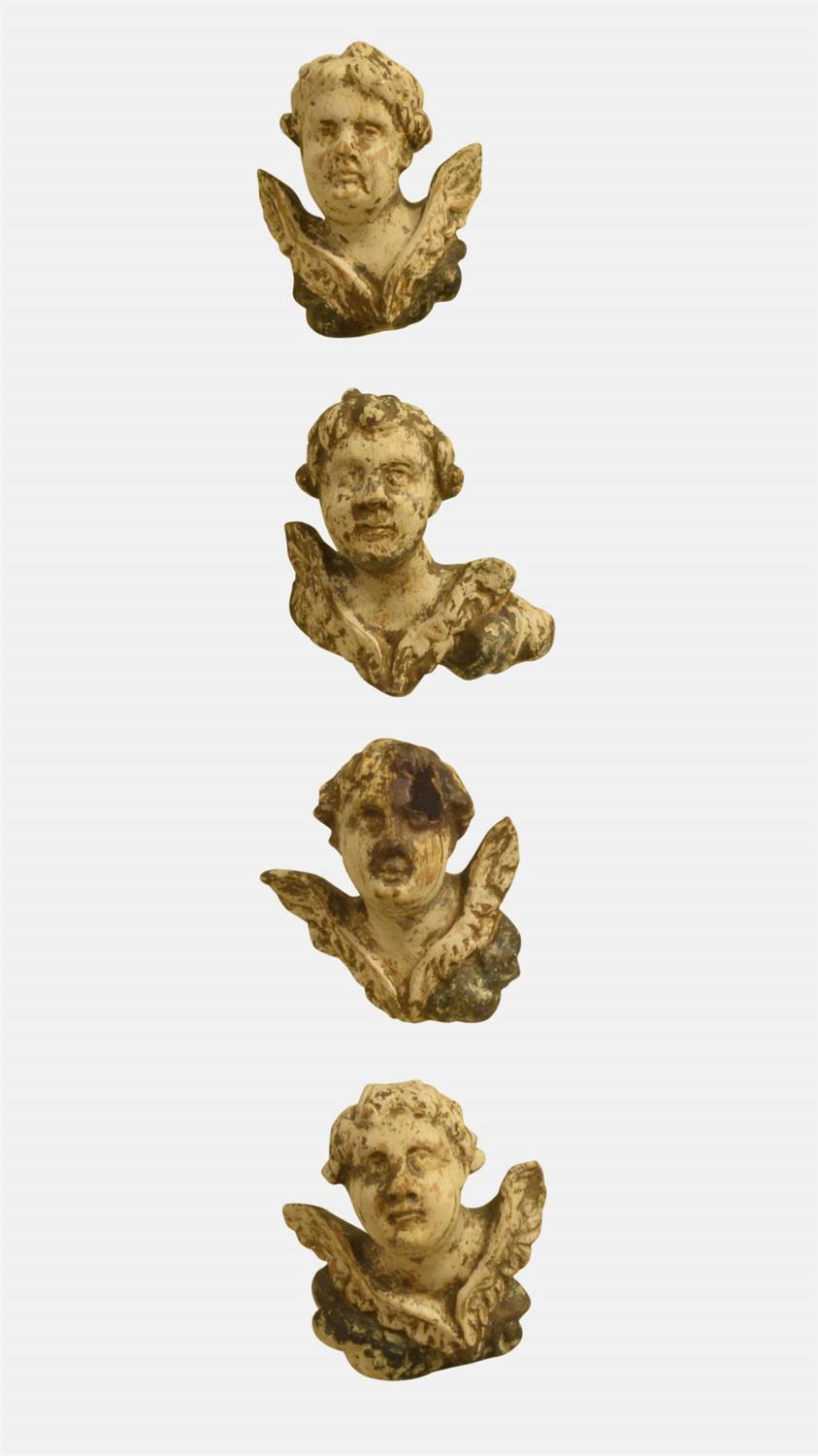4 Carved Baroque Heads (1 of 1) 4 Carved Baroque Heads (1 of 1)