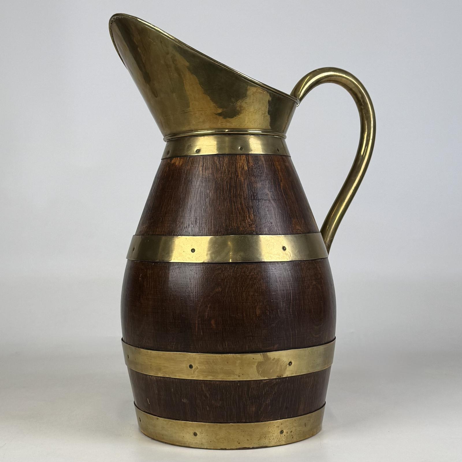 Antique 20th Century Brass Bound Jug Umbrella Stand In Oak (1 of 10) Antique 20th Century Brass Bound Jug Umbrella Stand In Oak (1 of 10)