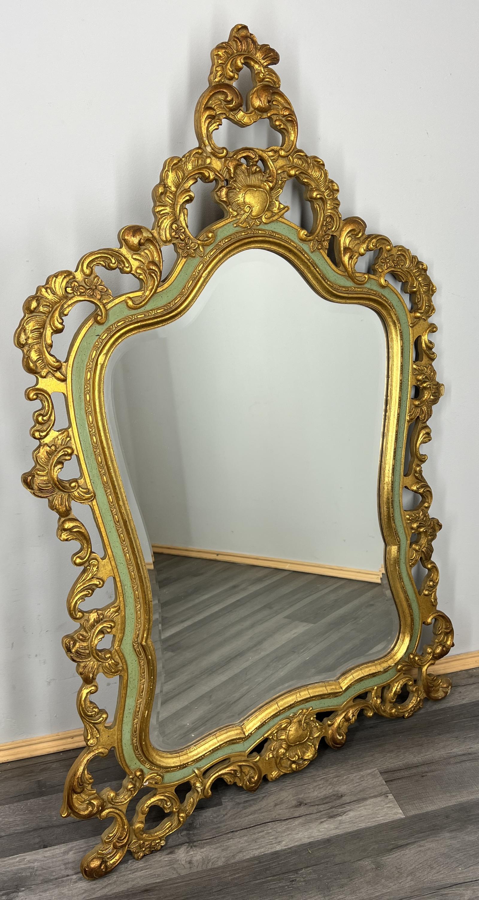 Vintage French Style Carved Wall Mirror Ornate Wall Frame (1 of 10)