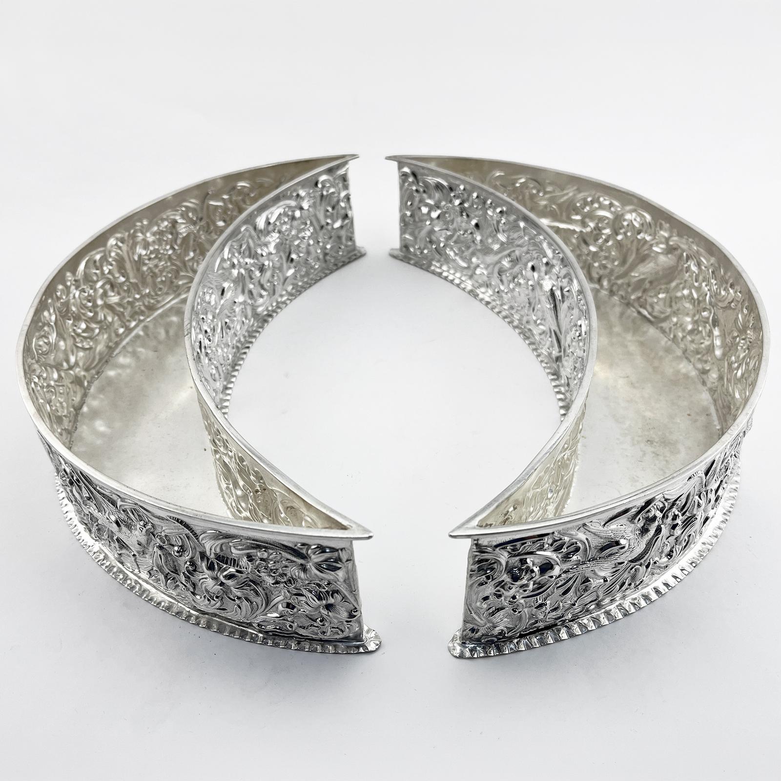 Unusual Pair of Silver Plated Table Planters (1 of 6) Unusual Pair of Silver Plated Table Planters (1 of 6)