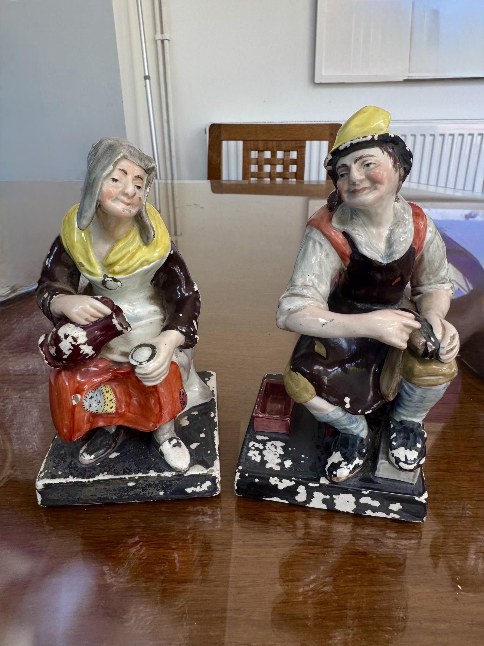 Pair of Staffordshire Figures “jobson & Nell”, Enoch Wood 1820 (1 of 14) Pair of Staffordshire Figures “jobson & Nell”, Enoch Wood 1820 (1 of 14)